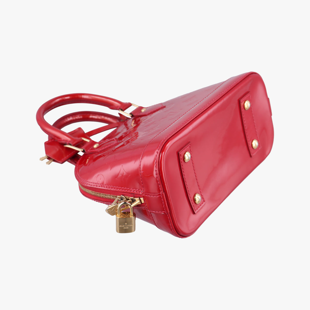 Pre-owned Louis Vuitton Alma BB CERISE Vernis M90174 shoulderbag | stylenewstar