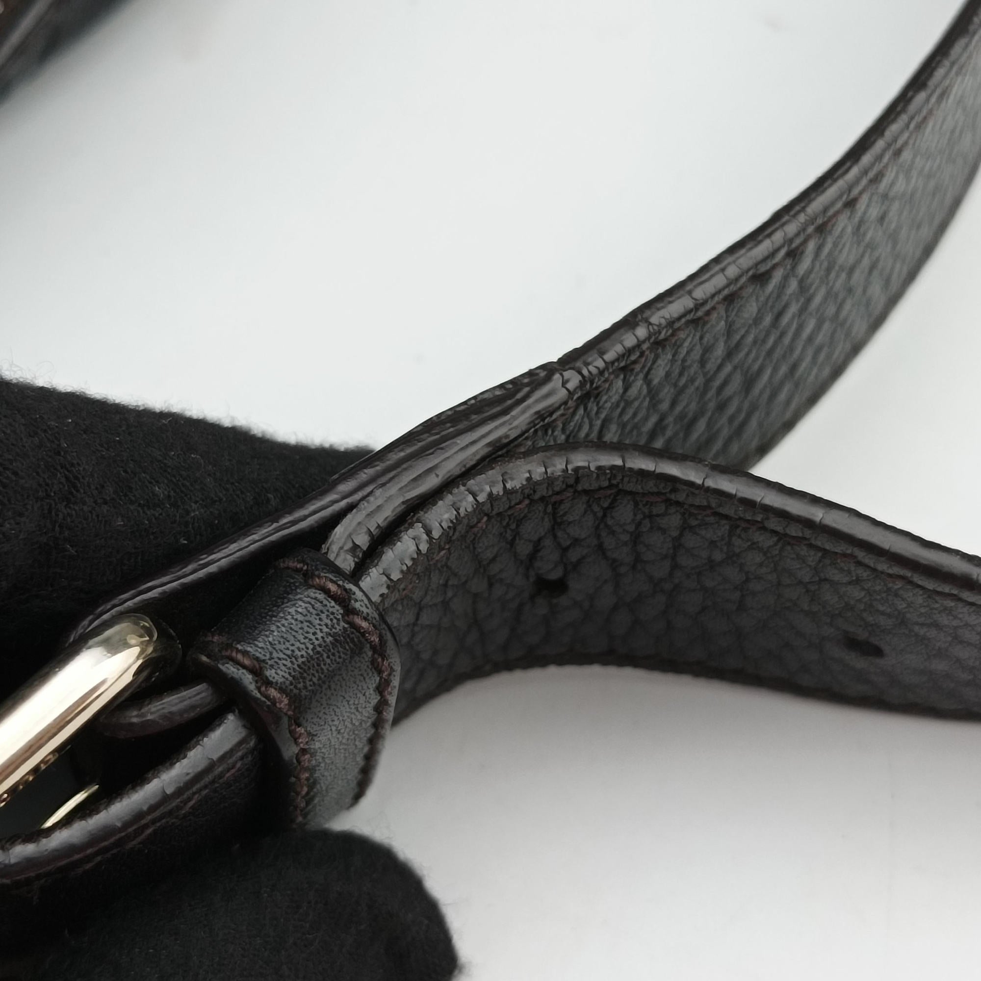 GG Imprime Messenger Black Leather 201448 G011880602GGインプリメ メッセンジャー ブラック レザー 201448 G011880602
