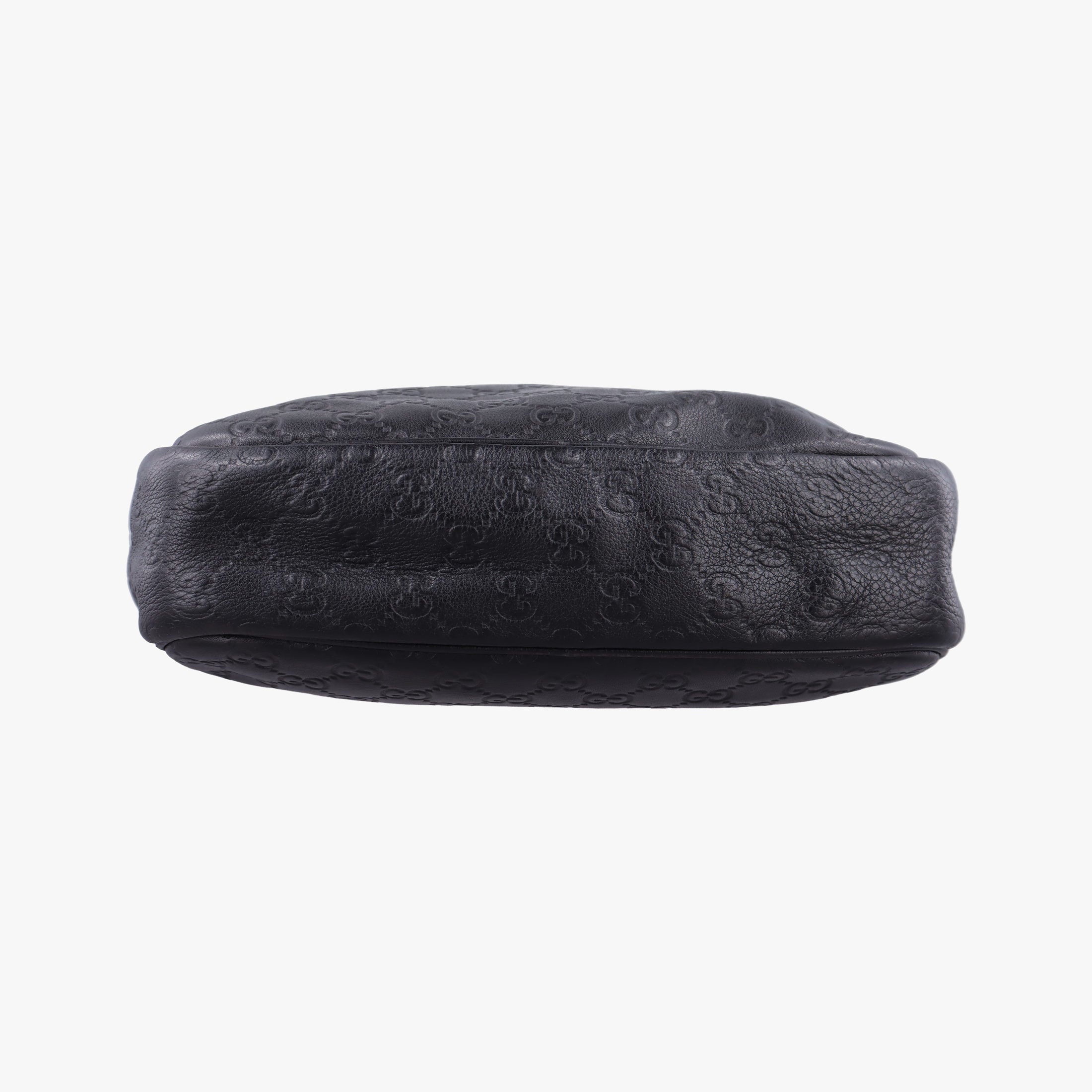 GG Imprime Messenger Black Leather 201448 G011880602GGインプリメ メッセンジャー ブラック レザー 201448 G011880602