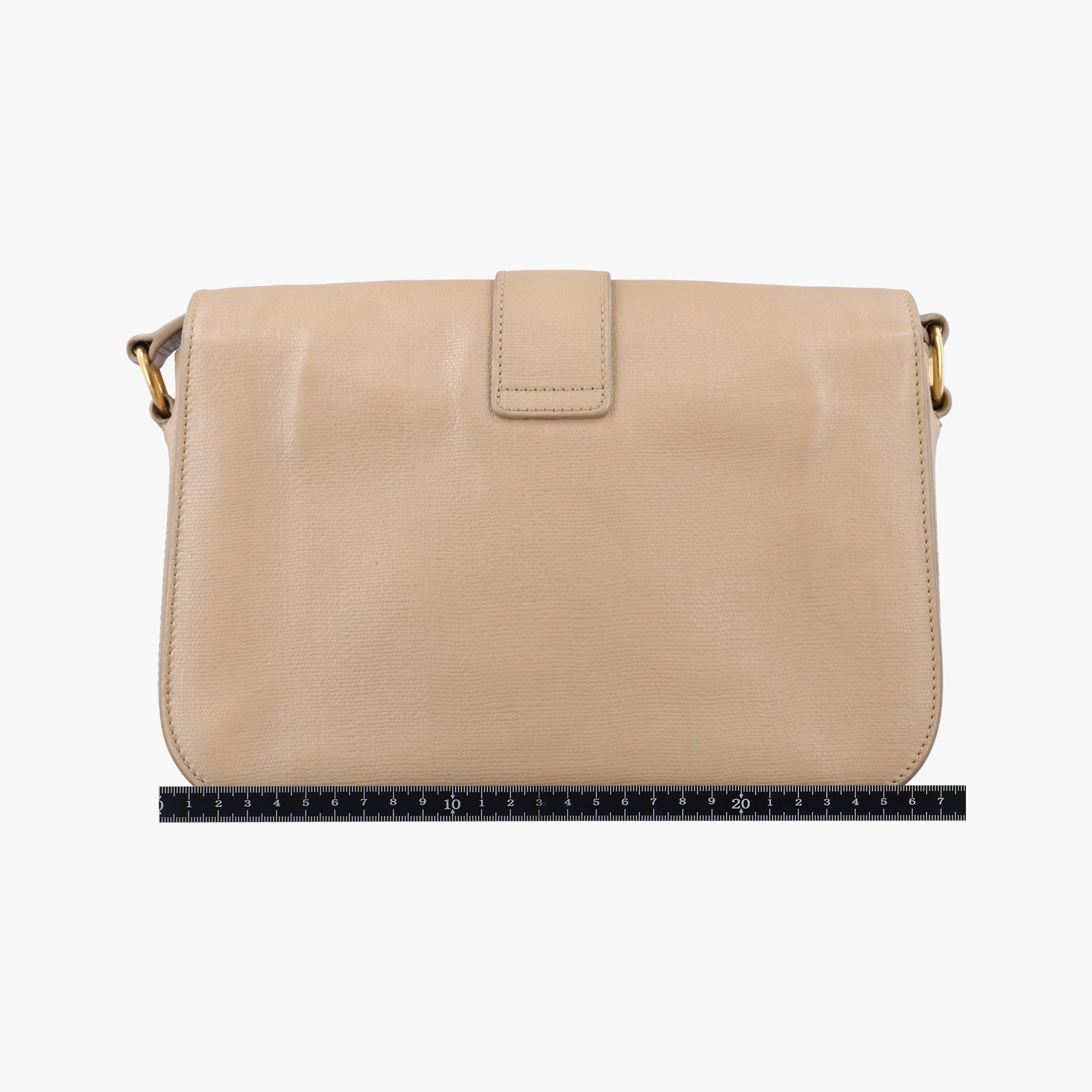 Pre-owned Yves Saint Laurent Y Ligne Camel Leather 247695 shoulderbag | stylenewstar