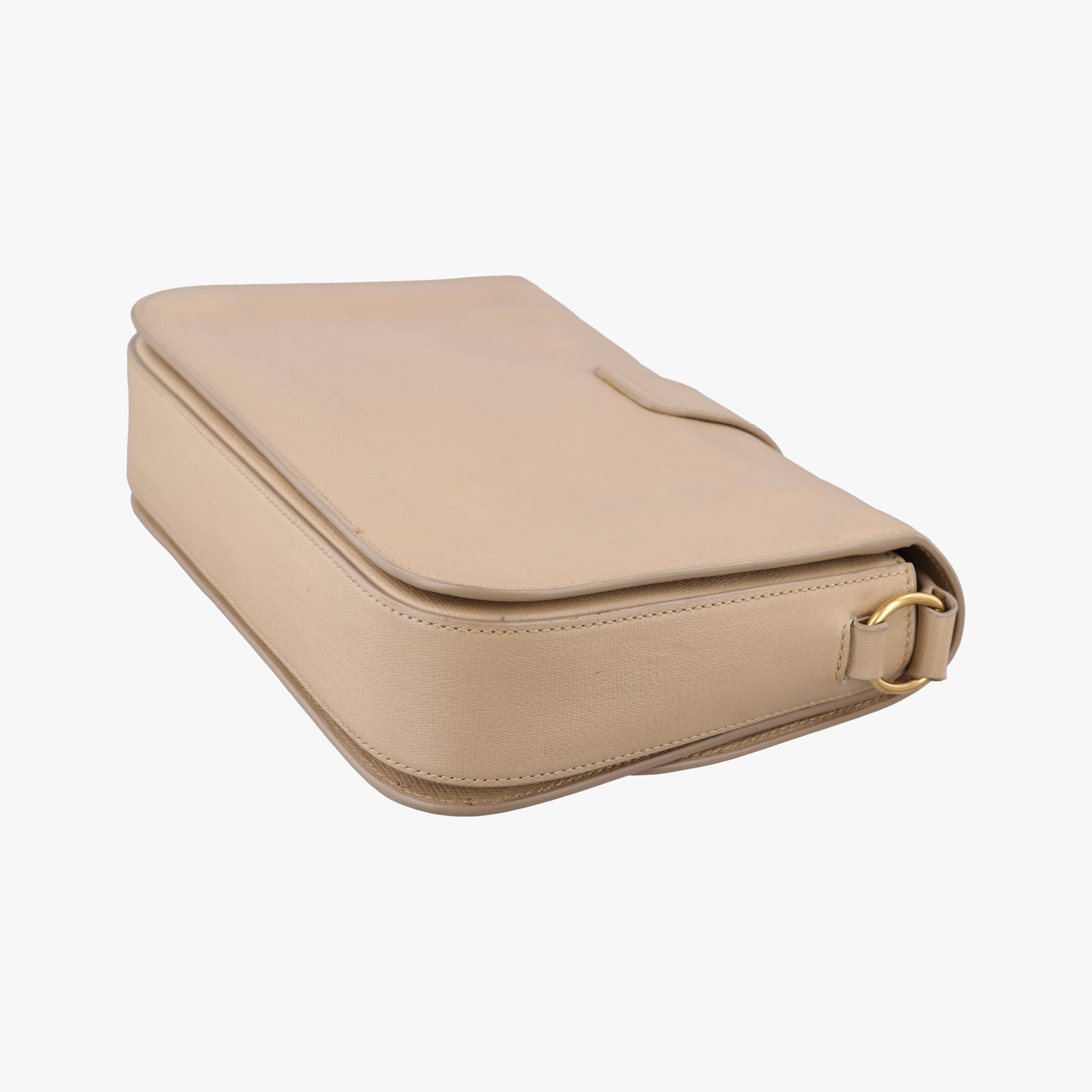 Pre-owned Yves Saint Laurent Y Ligne Camel Leather 247695 shoulderbag | stylenewstar
