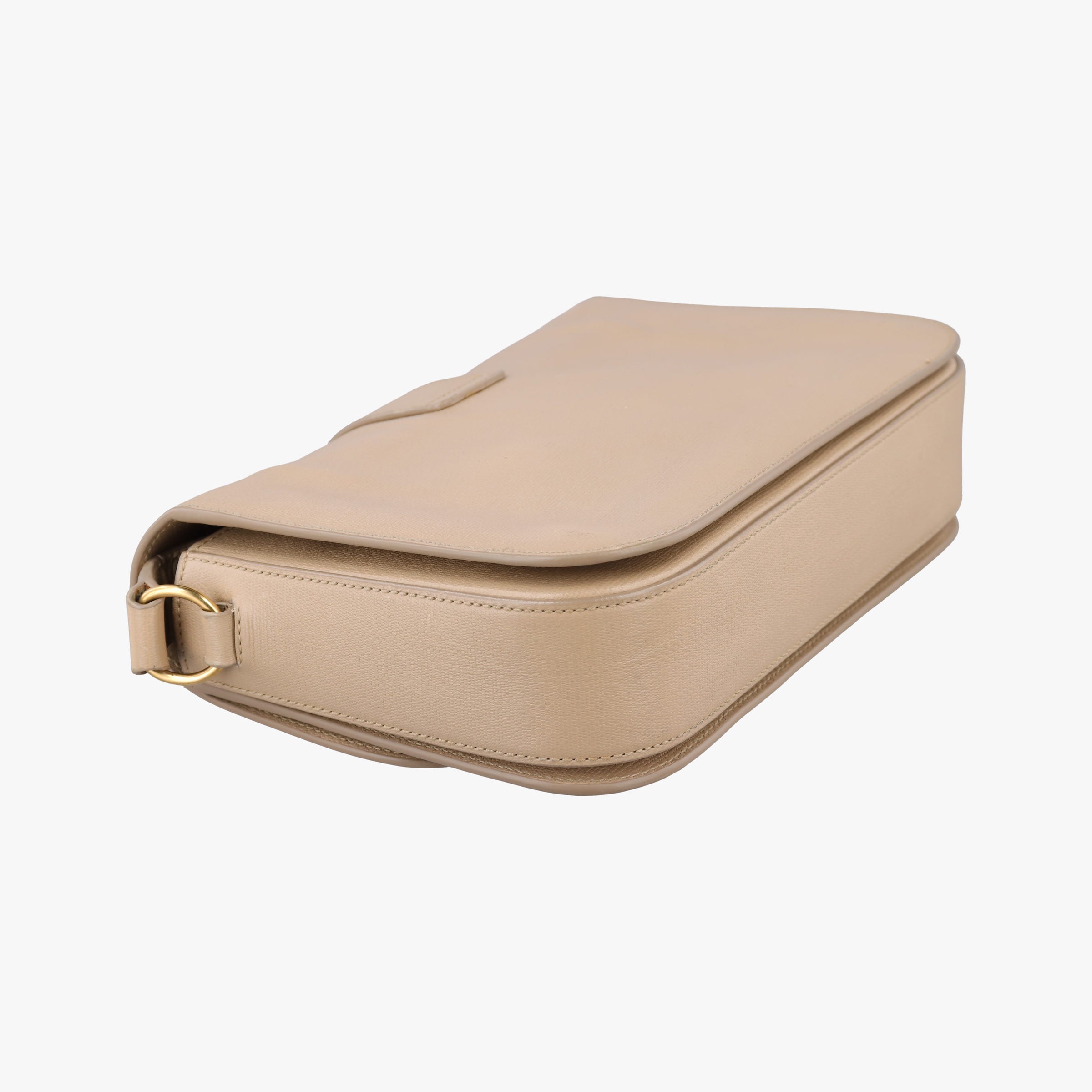 Pre-owned Yves Saint Laurent Y Ligne Camel Leather 247695 shoulderbag | stylenewstar