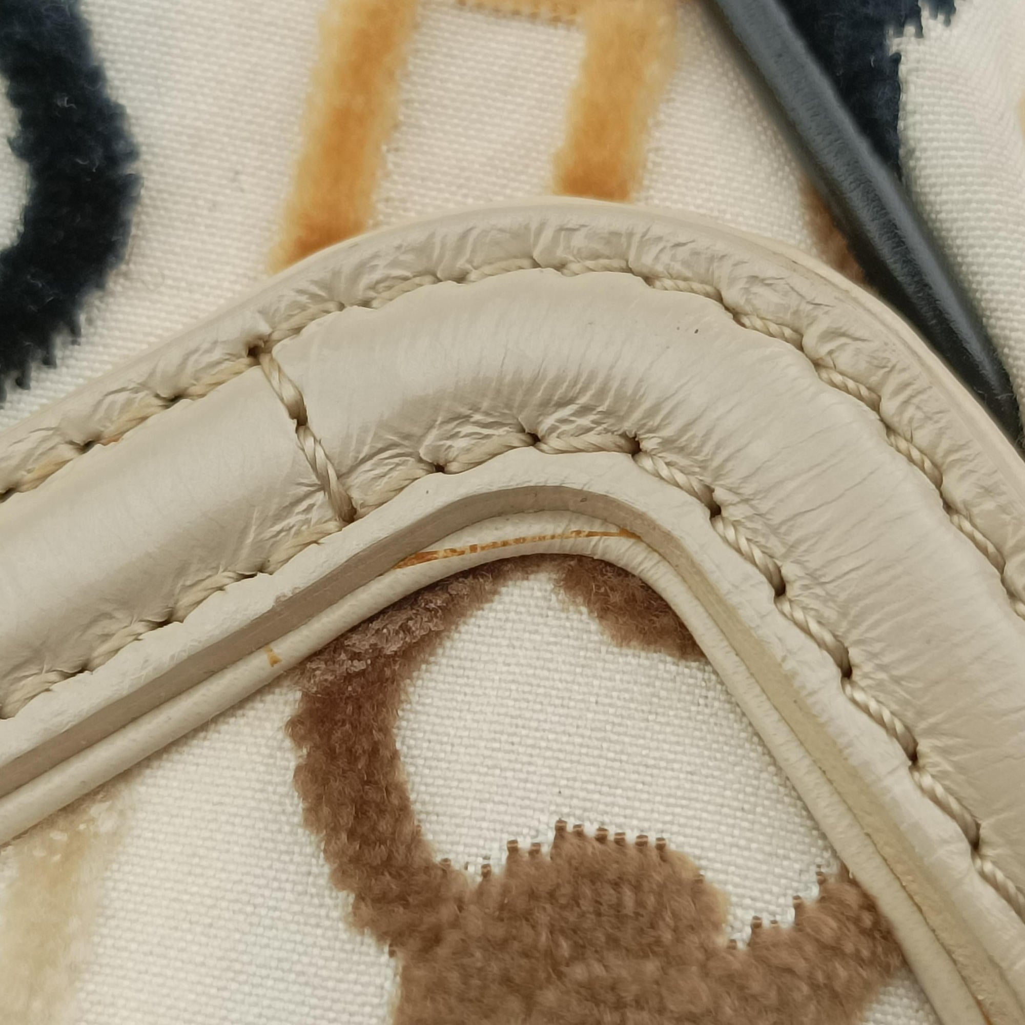 Dolly Black x White x Multicolor Cotton ×Velvetx Leather M95194 BA0046ドリー ブラック×ホワイト×マルチカラー コットン×ベルベット×レザー M95194 BA0046