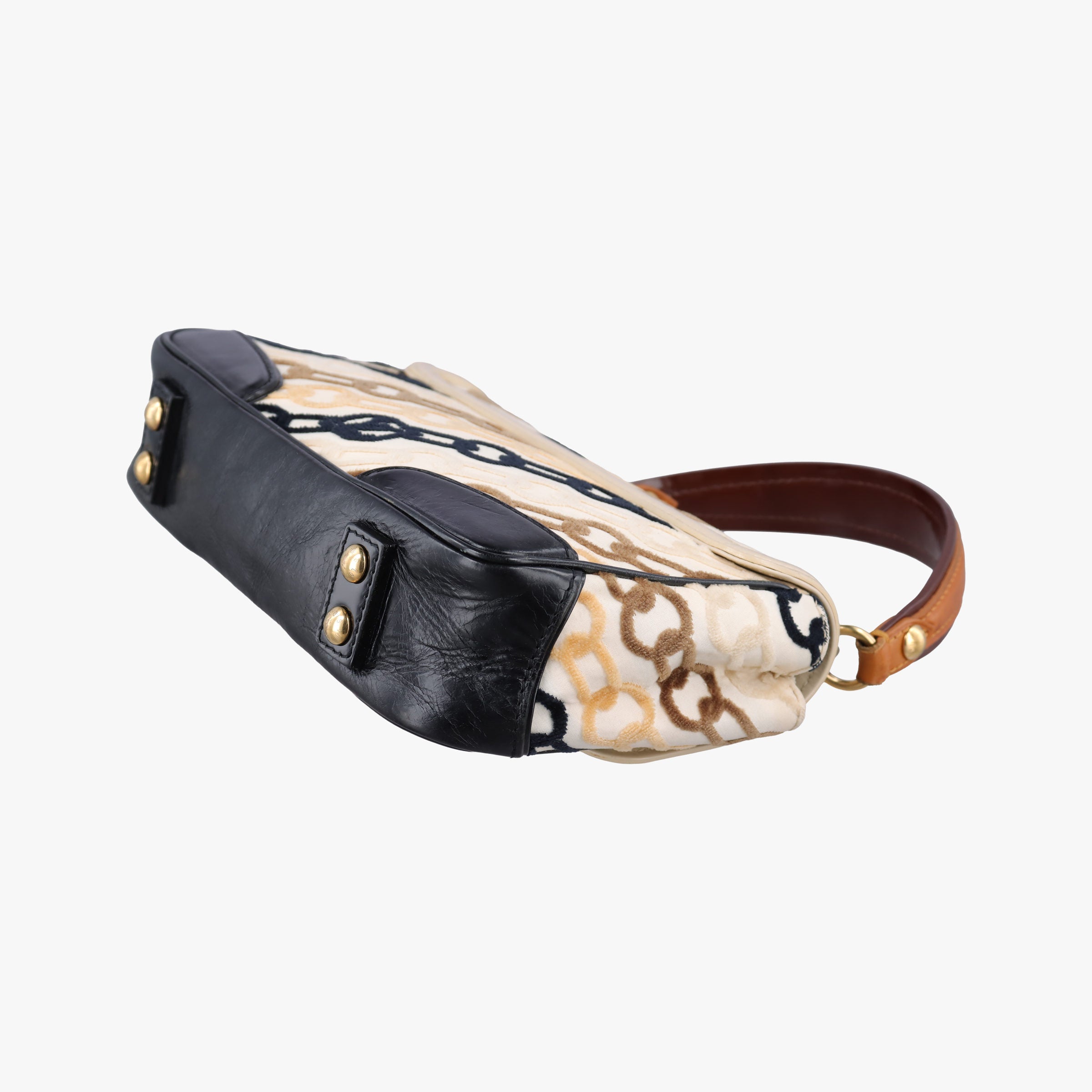 Dolly Black x White x Multicolor Cotton ×Velvetx Leather M95194 BA0046ドリー ブラック×ホワイト×マルチカラー コットン×ベルベット×レザー M95194 BA0046