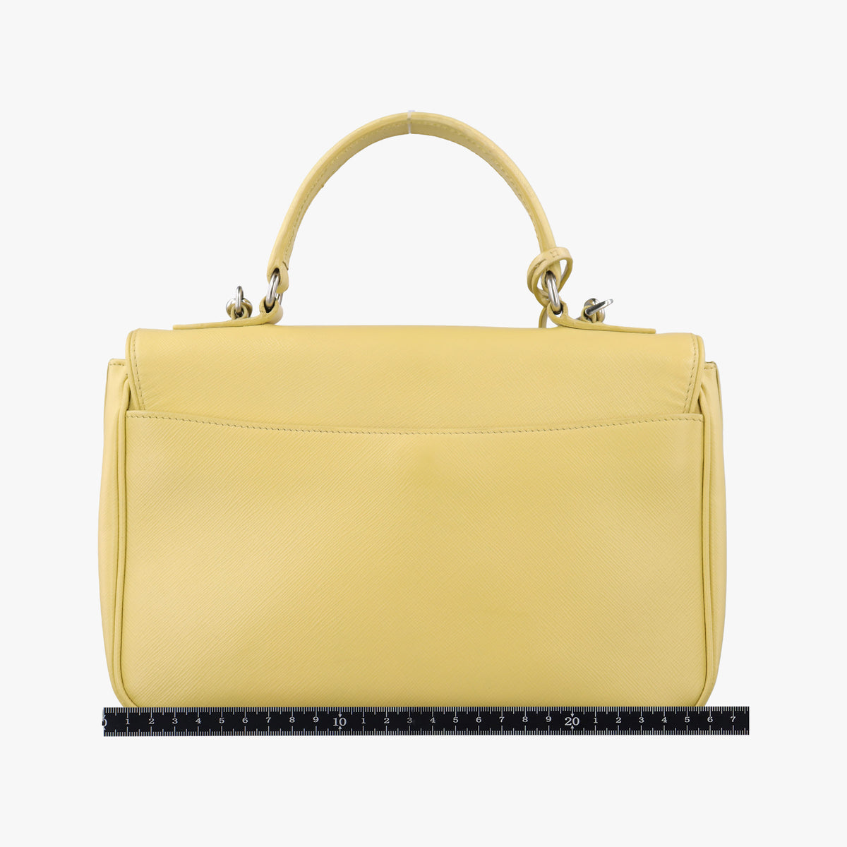 Small Sound Flap Yellow SAFFIANO Leather BN2485 31/Aスモール サウンド フラップ イエロー サフィアーノレザー BN2485 31/A
