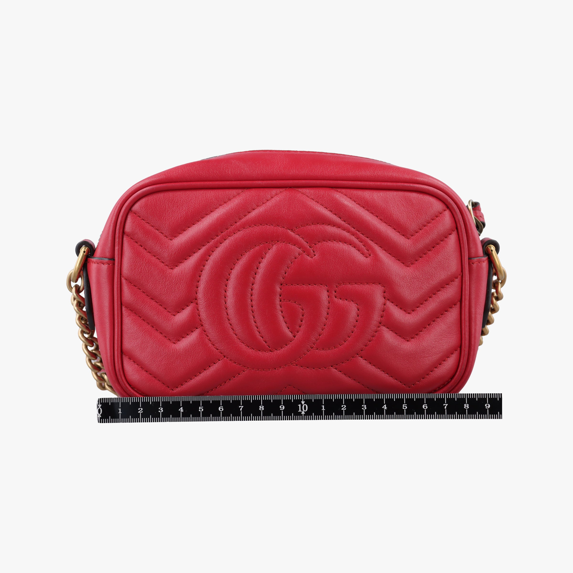 GG Marmont Red Leather 448065 I025454201GGマーモント レッド レザー 448065 I025454201