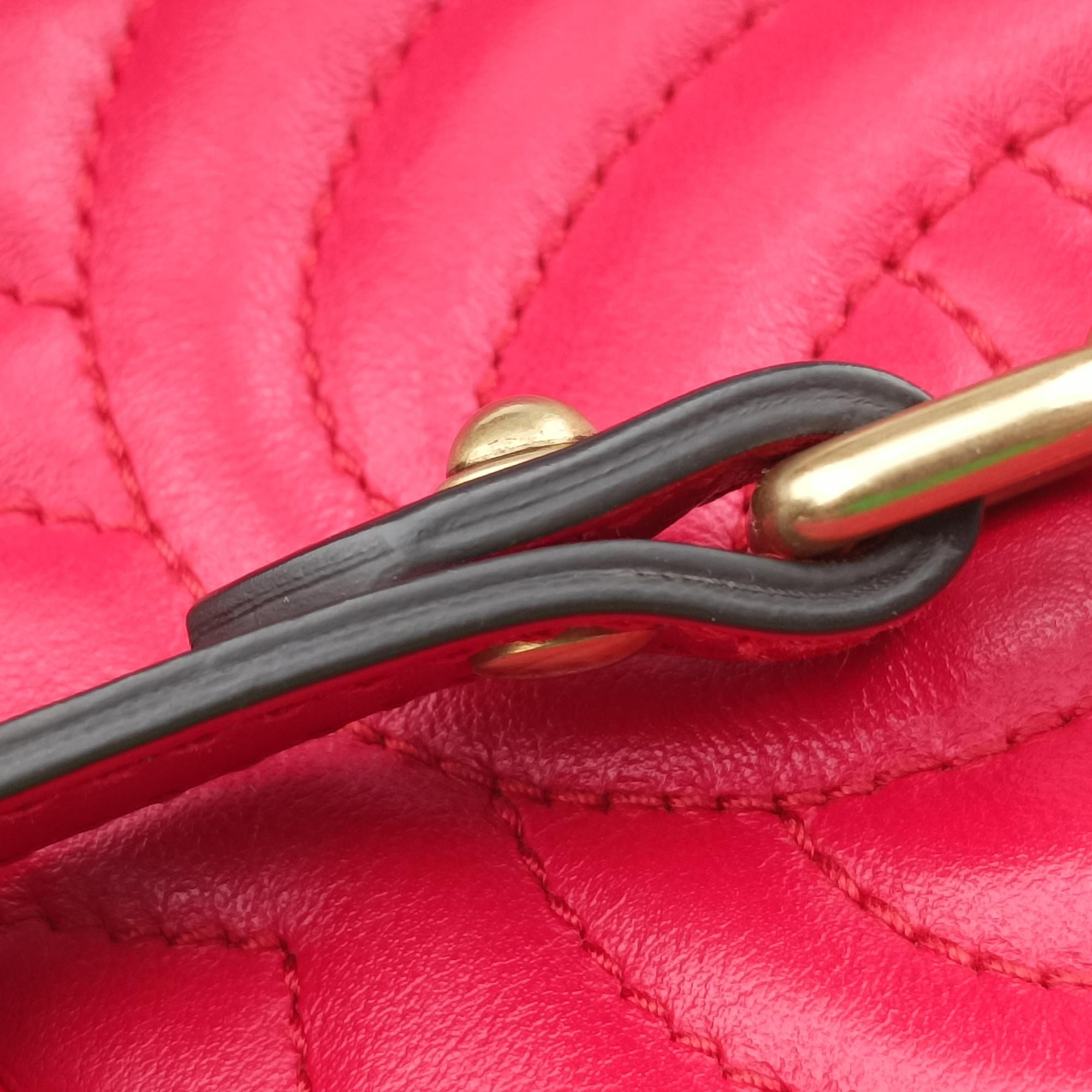 GG Marmont Red Leather 448065 I025454201GGマーモント レッド レザー 448065 I025454201