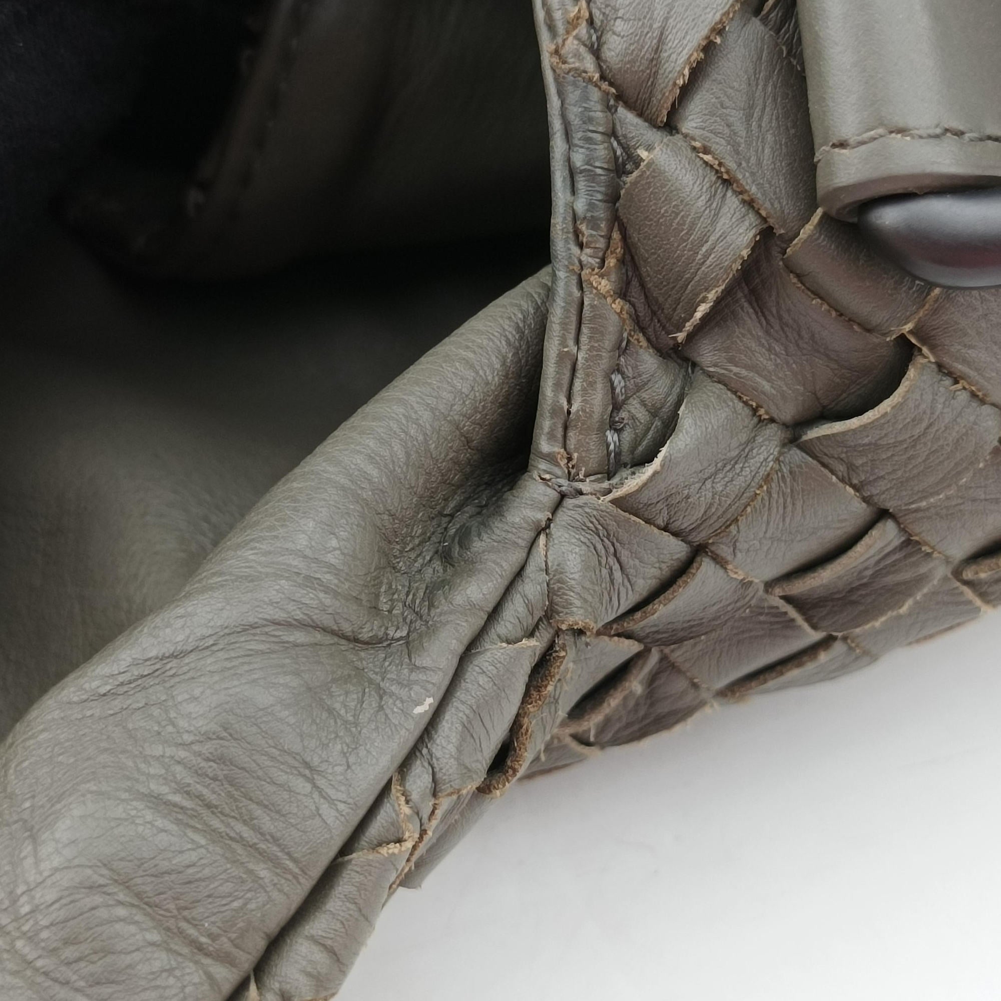 Intrecciato Gray lambskin B01213918Uイントレチャート グレー ラムスキン B01213918U