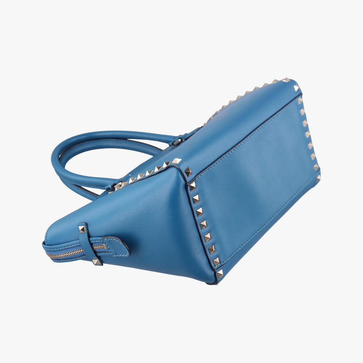 Secondhand Valentino Rockstud Blue Leather shoulderbag | stylenewstar