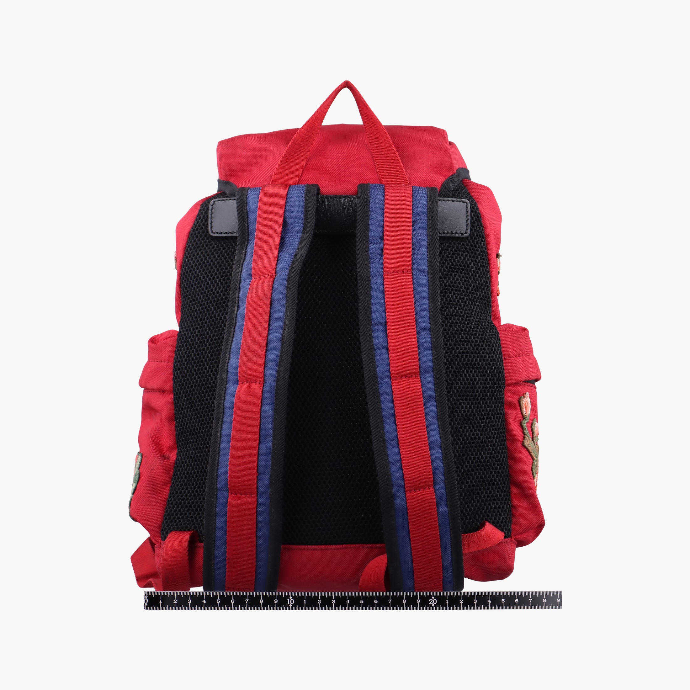 Techno Vintage Web L'Aveugle Par Amour Embroidered Red canvas 478327 E022661748テクノ ヴィンテージ ウェブ ラヴーグル パル アムール 刺繍 レッド キャンバス 478327 E022661748