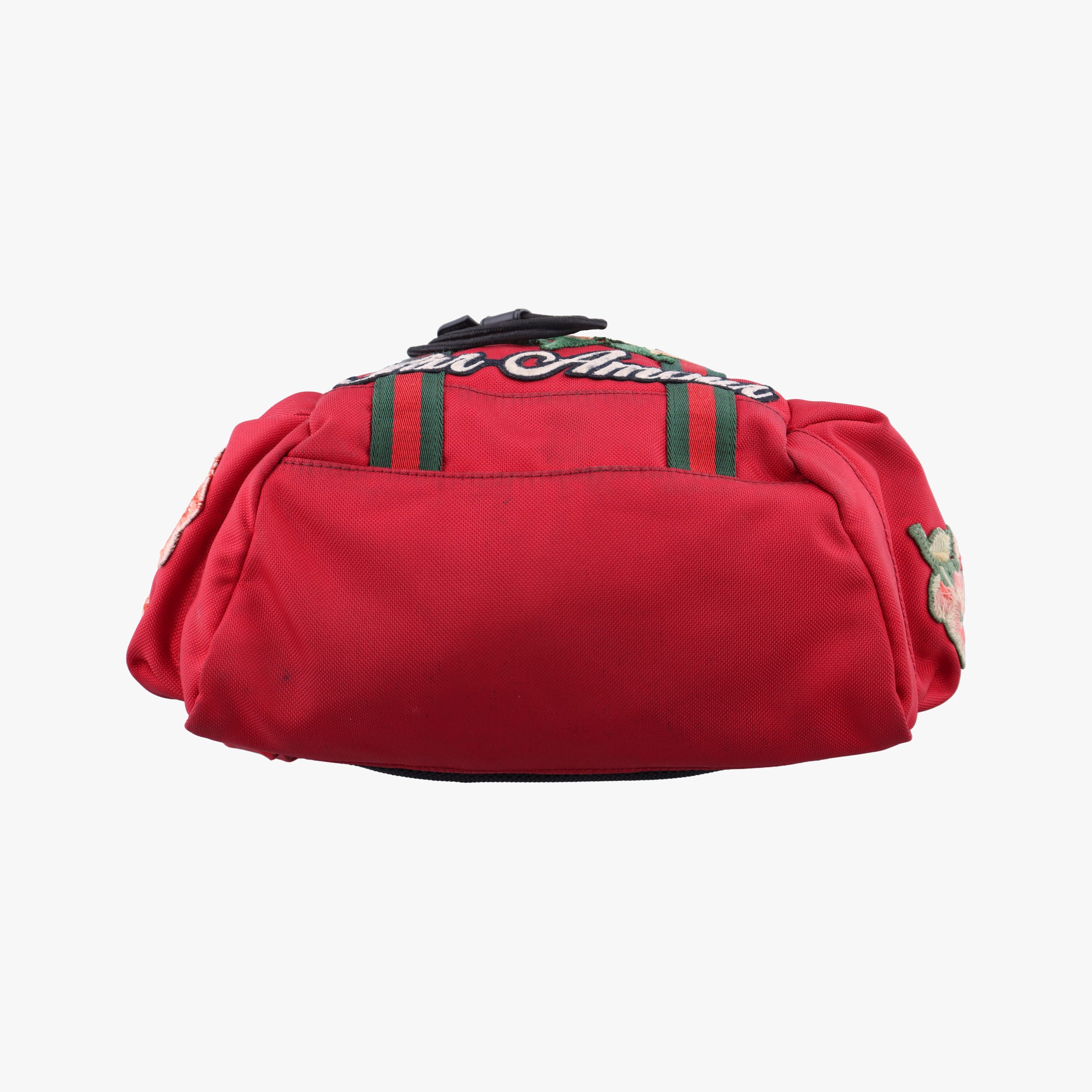 Techno Vintage Web L'Aveugle Par Amour Embroidered Red canvas 478327 E022661748テクノ ヴィンテージ ウェブ ラヴーグル パル アムール 刺繍 レッド キャンバス 478327 E022661748