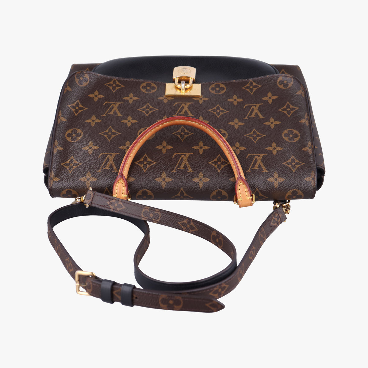 MARIGNAN brown×black Monogram Canvas×calf leather M44259 FL5107 IC Chipマリニャン モノグラム/ブラウン×ブラック モノグラムキャンバス×カーフレザー M44259 FL5107 ICチップ