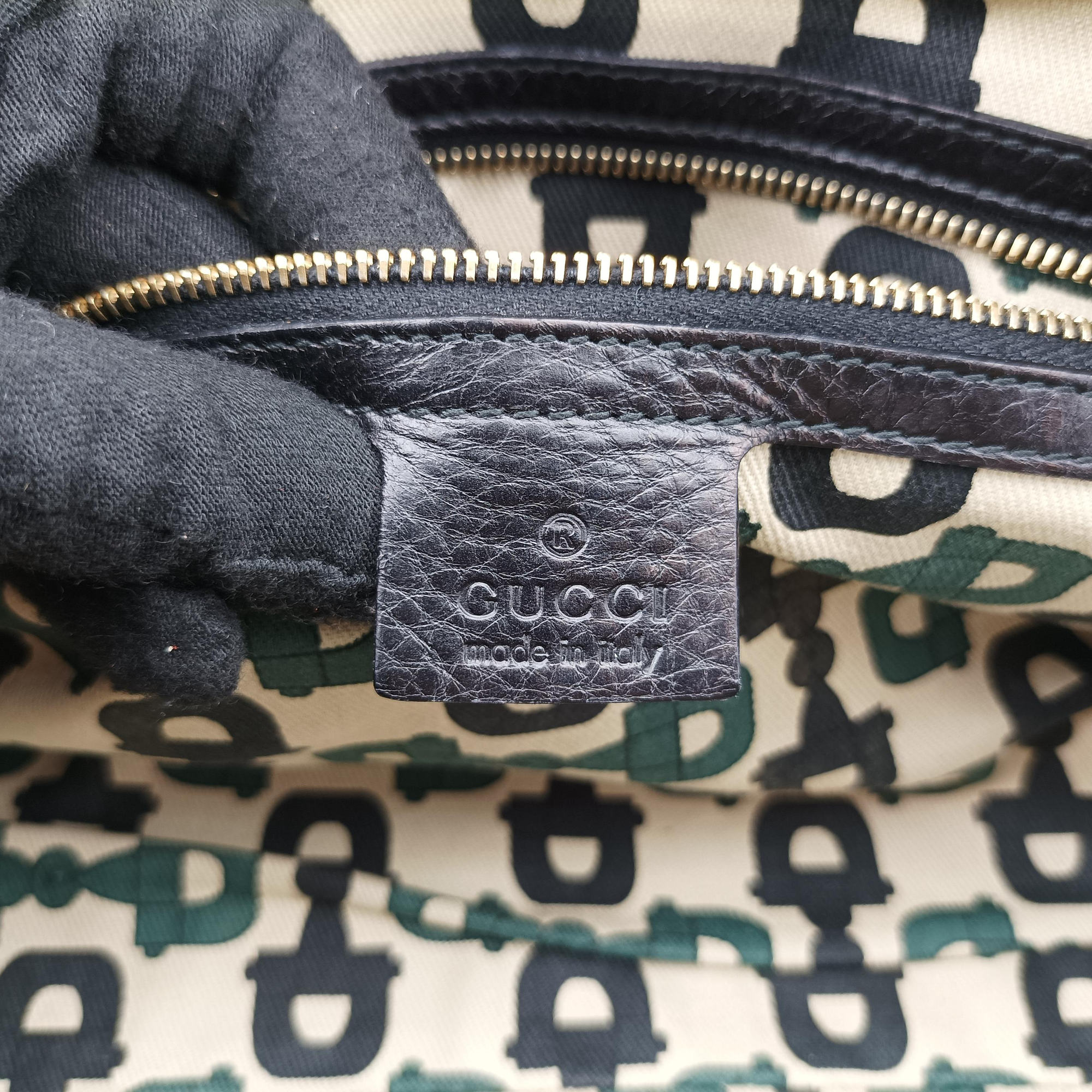 Guccissima Mini Boston Bag Black Leather 181508 E1481457グッチシマ ミニボストン ブラック レザー 181508 E1481457