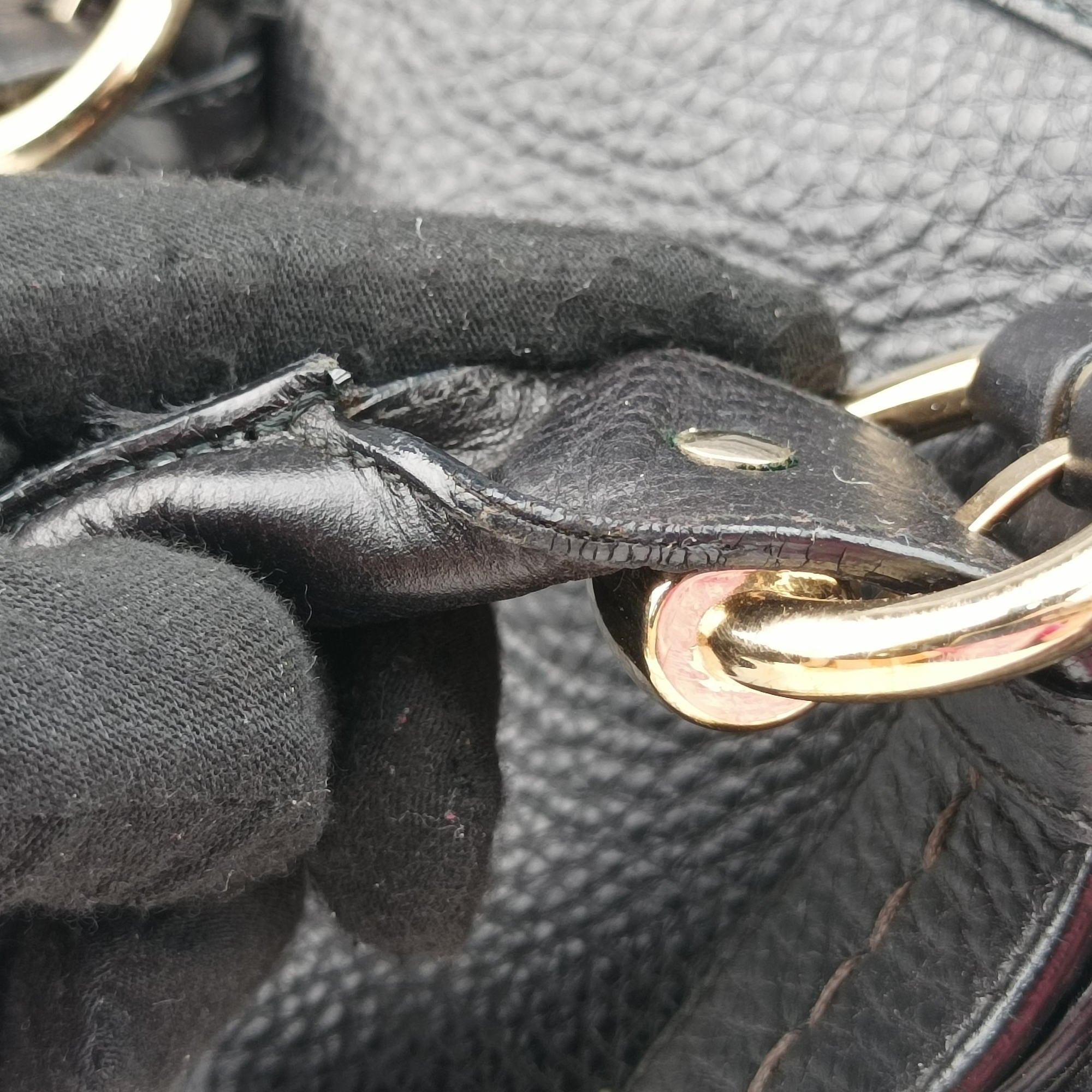 Guccissima Mini Boston Bag Black Leather 181508 E1481457グッチシマ ミニボストン ブラック レザー 181508 E1481457