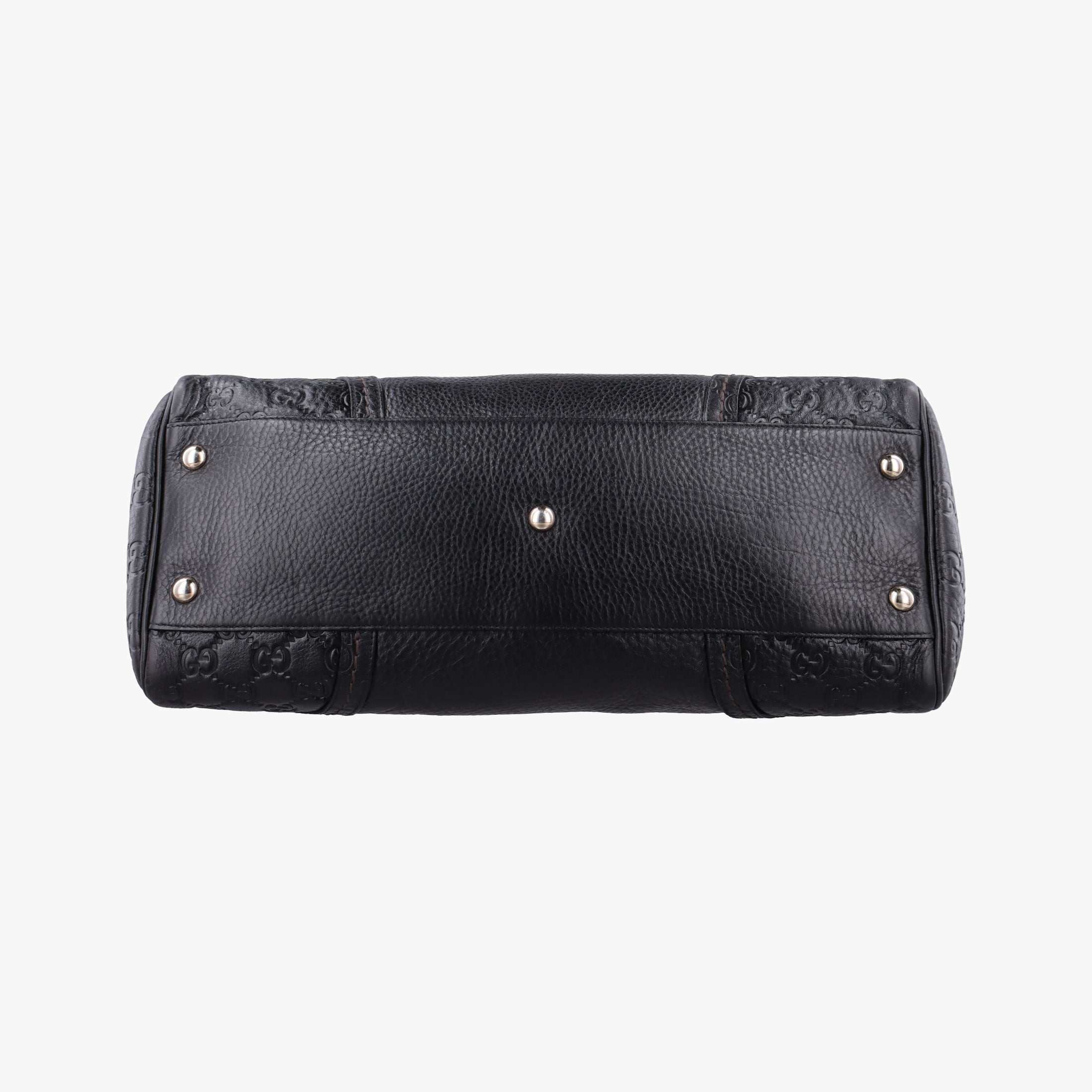 Guccissima Mini Boston Bag Black Leather 181508 E1481457グッチシマ ミニボストン ブラック レザー 181508 E1481457