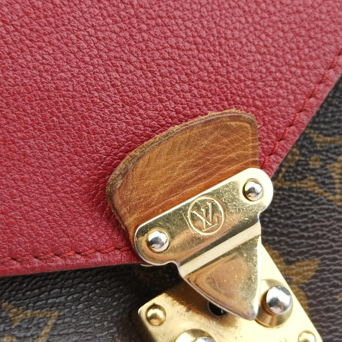 PALLAS Chain Brown×CERISE Monogram Canvas×calf leather M41201 CA1115パラス チェーン モノグラム/ブラウン×スリーズ モノグラムキャンバス×カーフレザー M41201 CA1115
