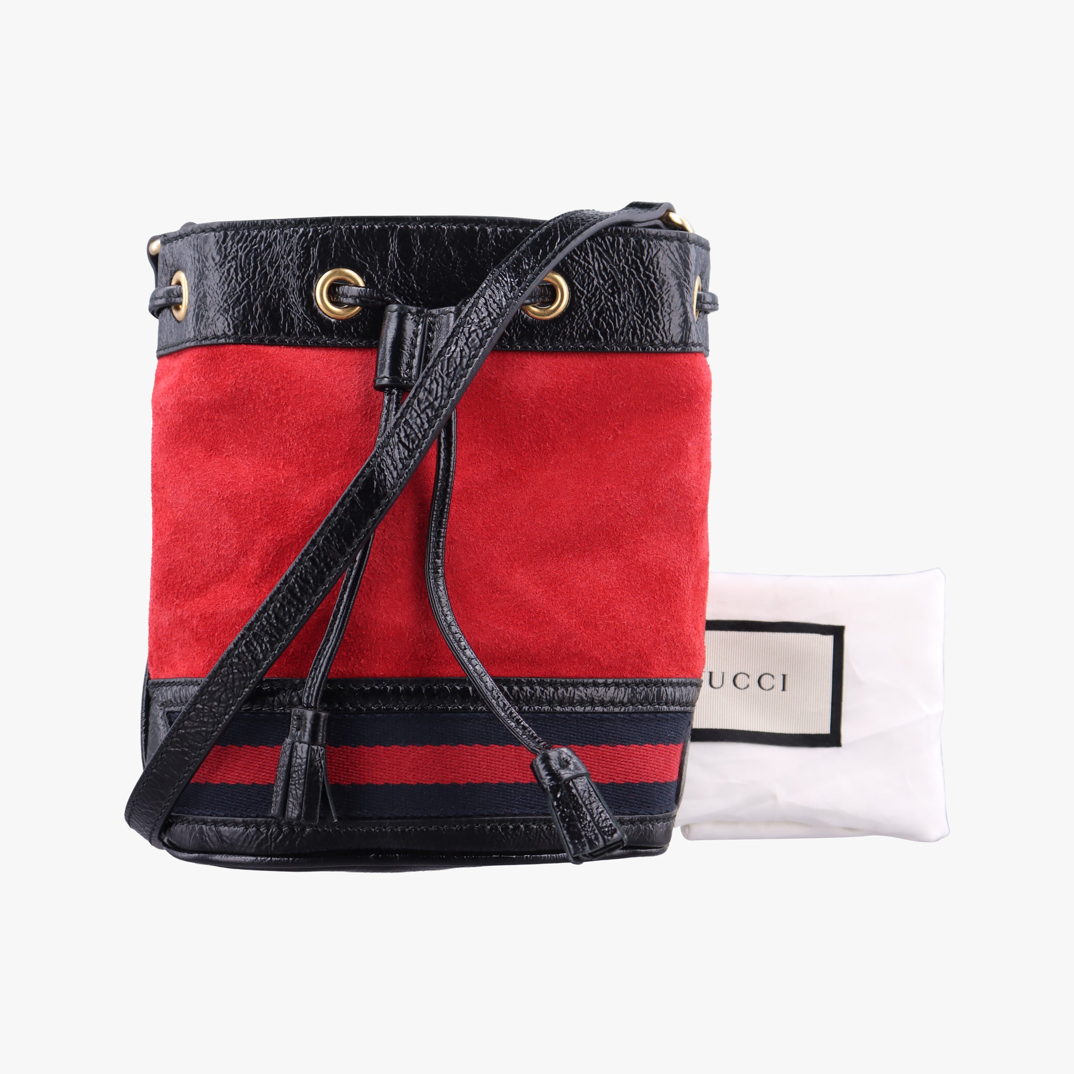 Ophidia Red×black Suede×Patent 550620 D026519024オフィディア レッド×ブラック スエード×パテント 550620 D026519024
