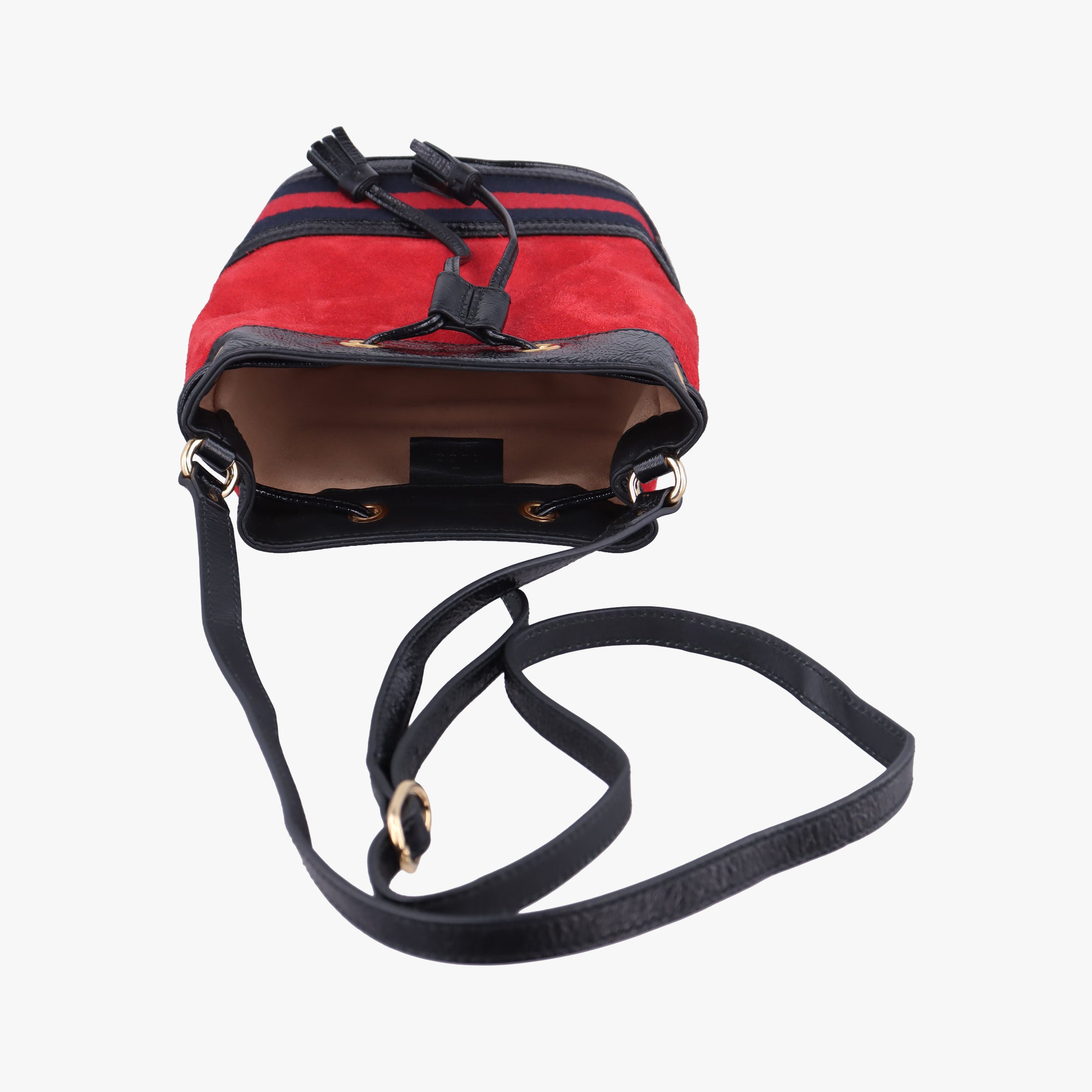 Ophidia Red×black Suede×Patent 550620 D026519024オフィディア レッド×ブラック スエード×パテント 550620 D026519024