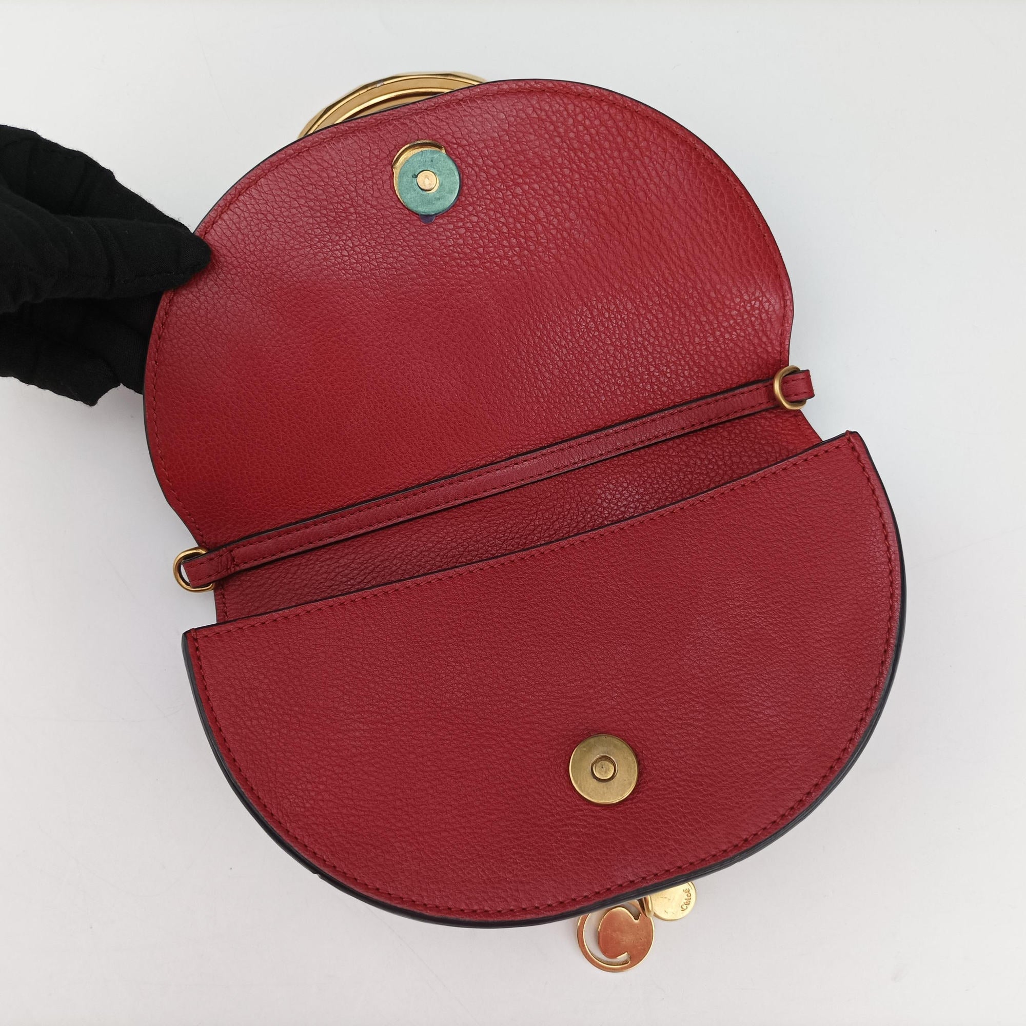 Nile Minaudiere Red Leather 02-18-99-65ナイル ミノディエール レッド レザー 02-18-99-65