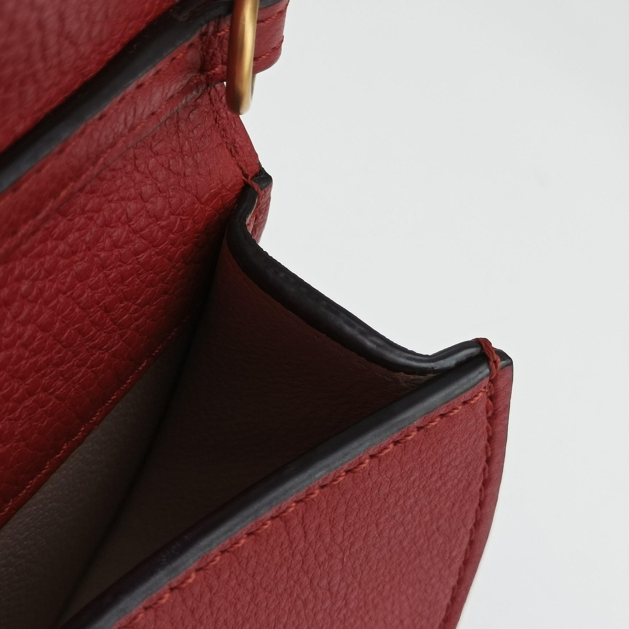 Nile Minaudiere Red Leather 02-18-99-65ナイル ミノディエール レッド レザー 02-18-99-65