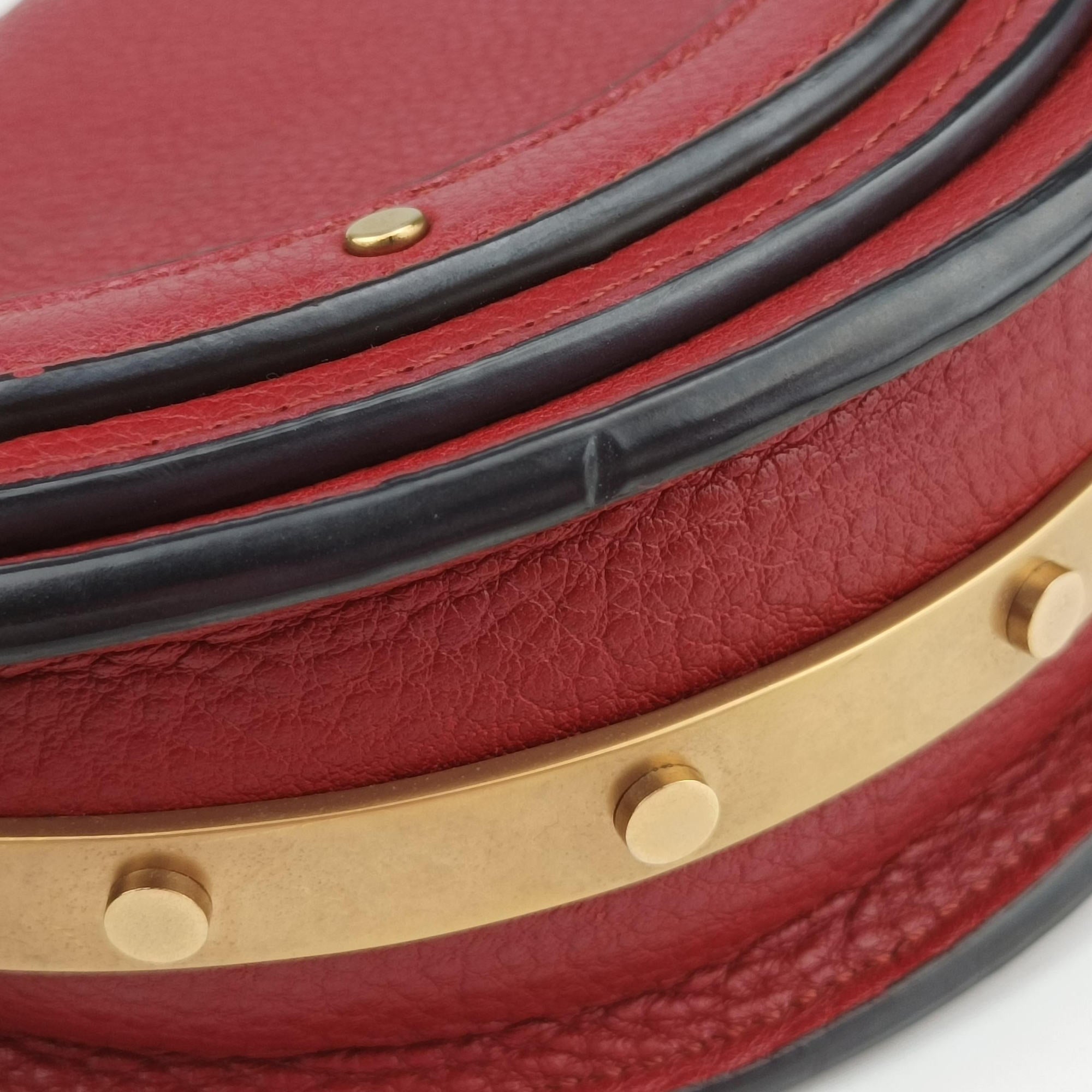 Nile Minaudiere Red Leather 02-18-99-65ナイル ミノディエール レッド レザー 02-18-99-65
