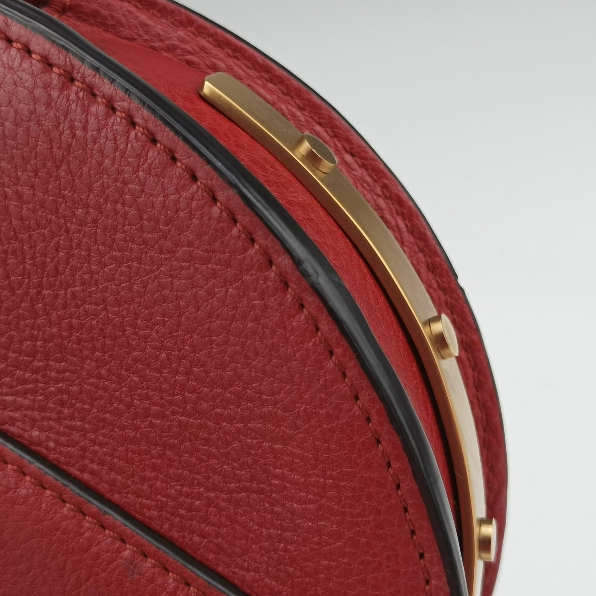 Nile Minaudiere Red Leather 02-18-99-65ナイル ミノディエール レッド レザー 02-18-99-65