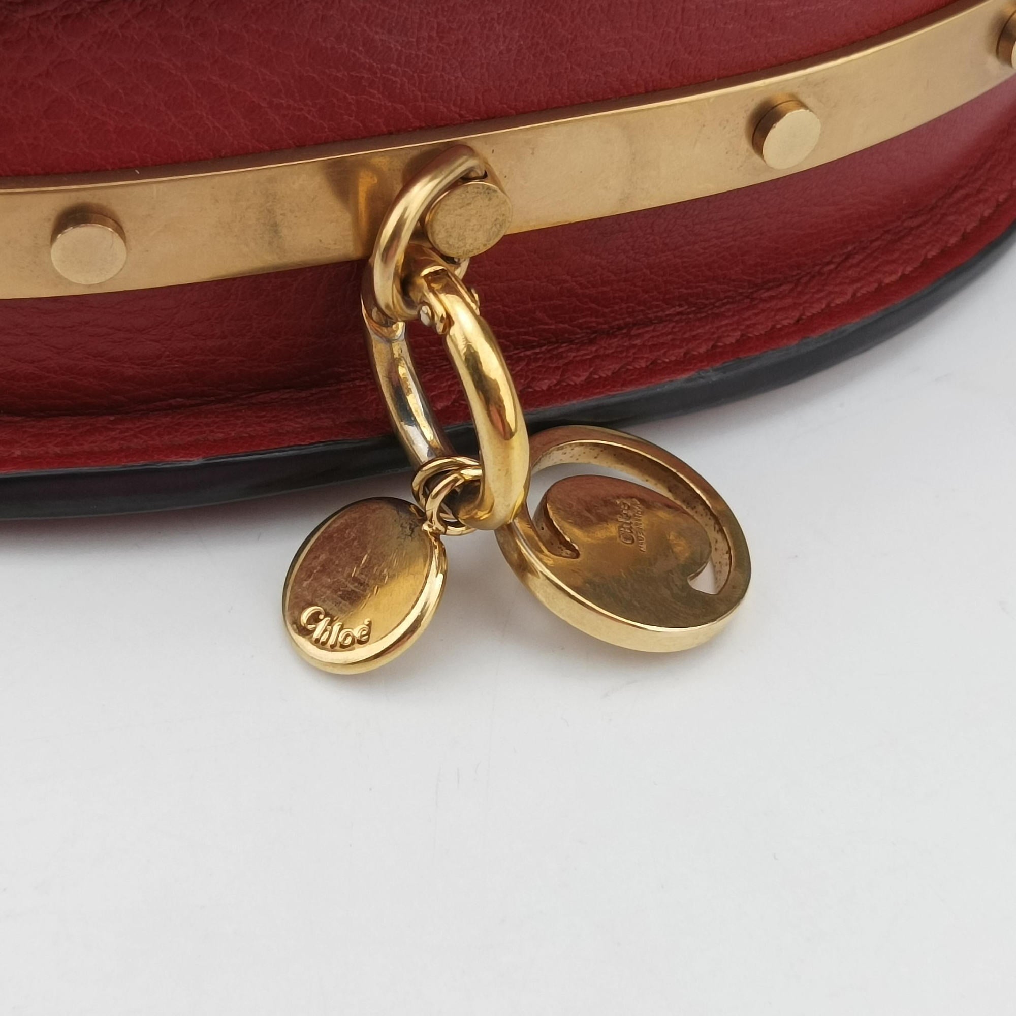 Nile Minaudiere Red Leather 02-18-99-65ナイル ミノディエール レッド レザー 02-18-99-65