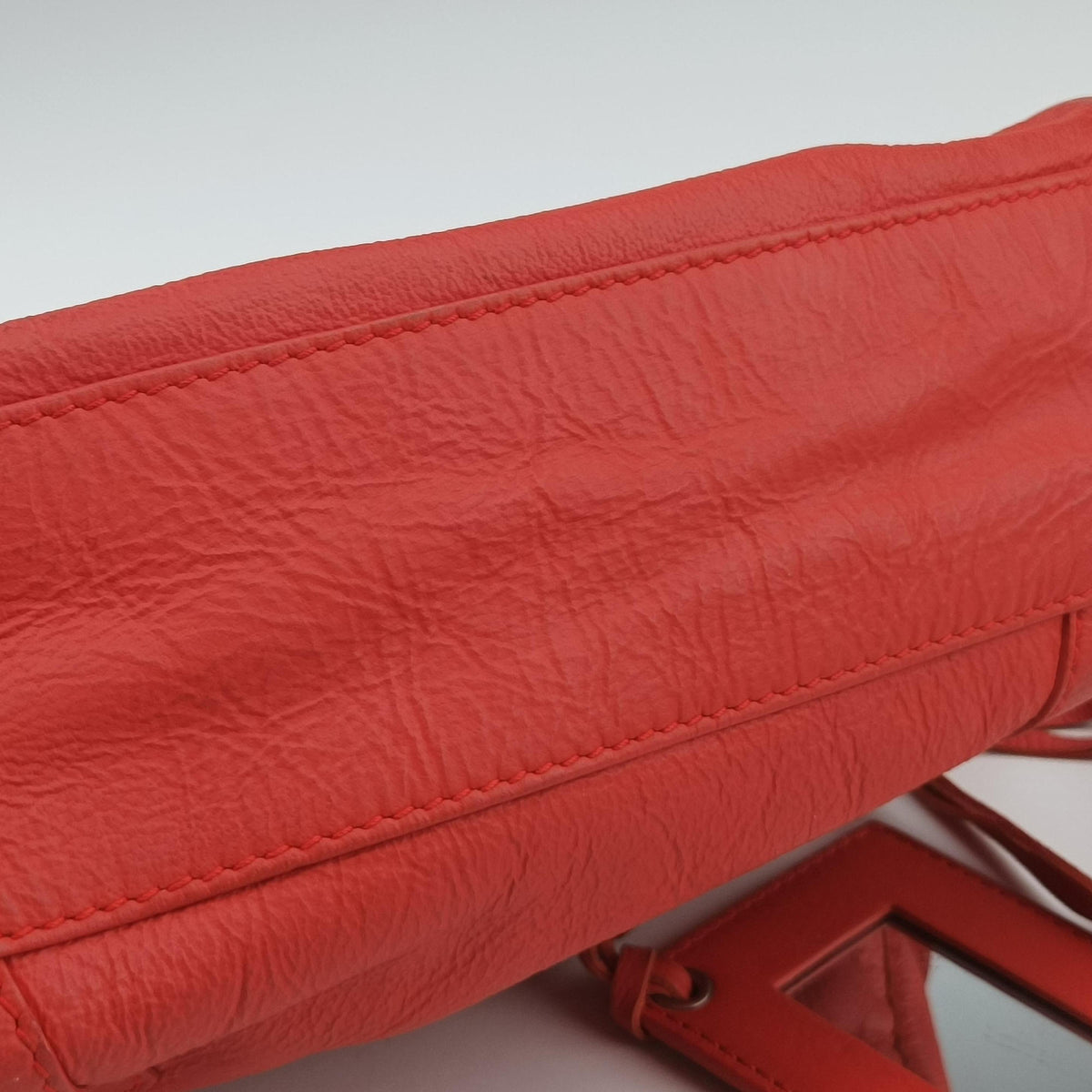 Electric Perforated Motorcycle City Orangered lambskin 300295.6565.H.528147エレクトリックペルフォレートモーターサイクルシティ オレンジレッド ラムスキン 300295.6565.H.528147