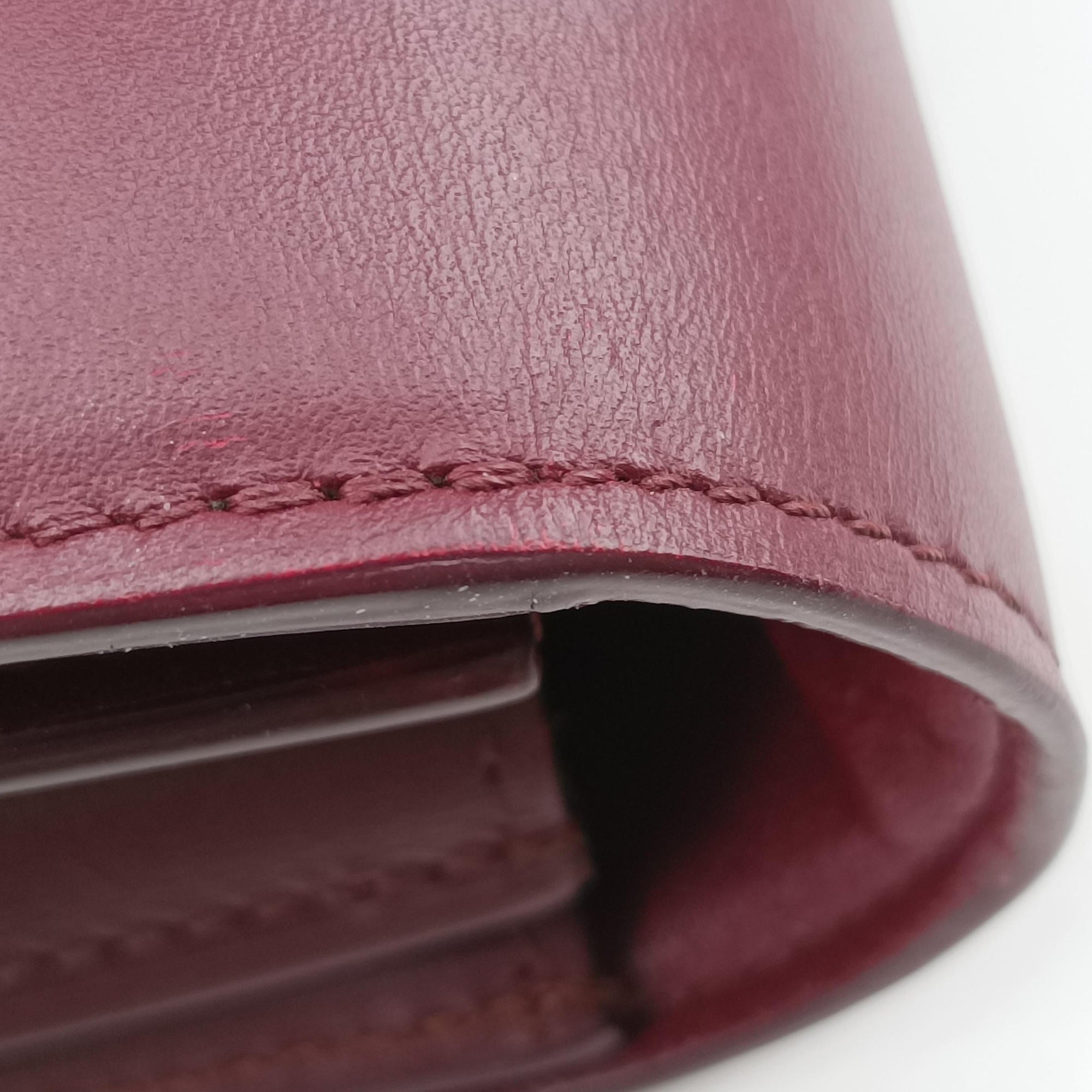 CLASSIC Burgundy Leather F-LA-2127クラシック スモール ワインレッド レザー F-LA-2127