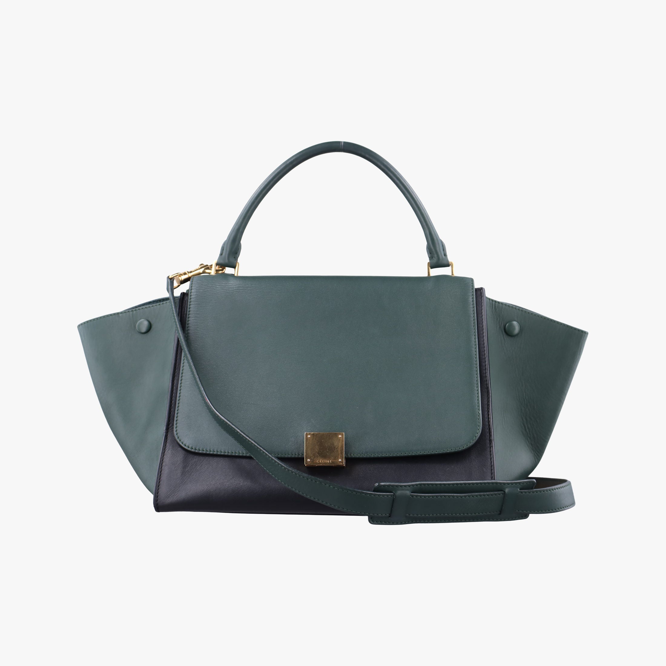 Trapeze Green×Black Leather W-VP-0136 W-MM-0173トラペーズ ミディアム グリーン×ブラック レザー W-VP-0136 W-MM-0173