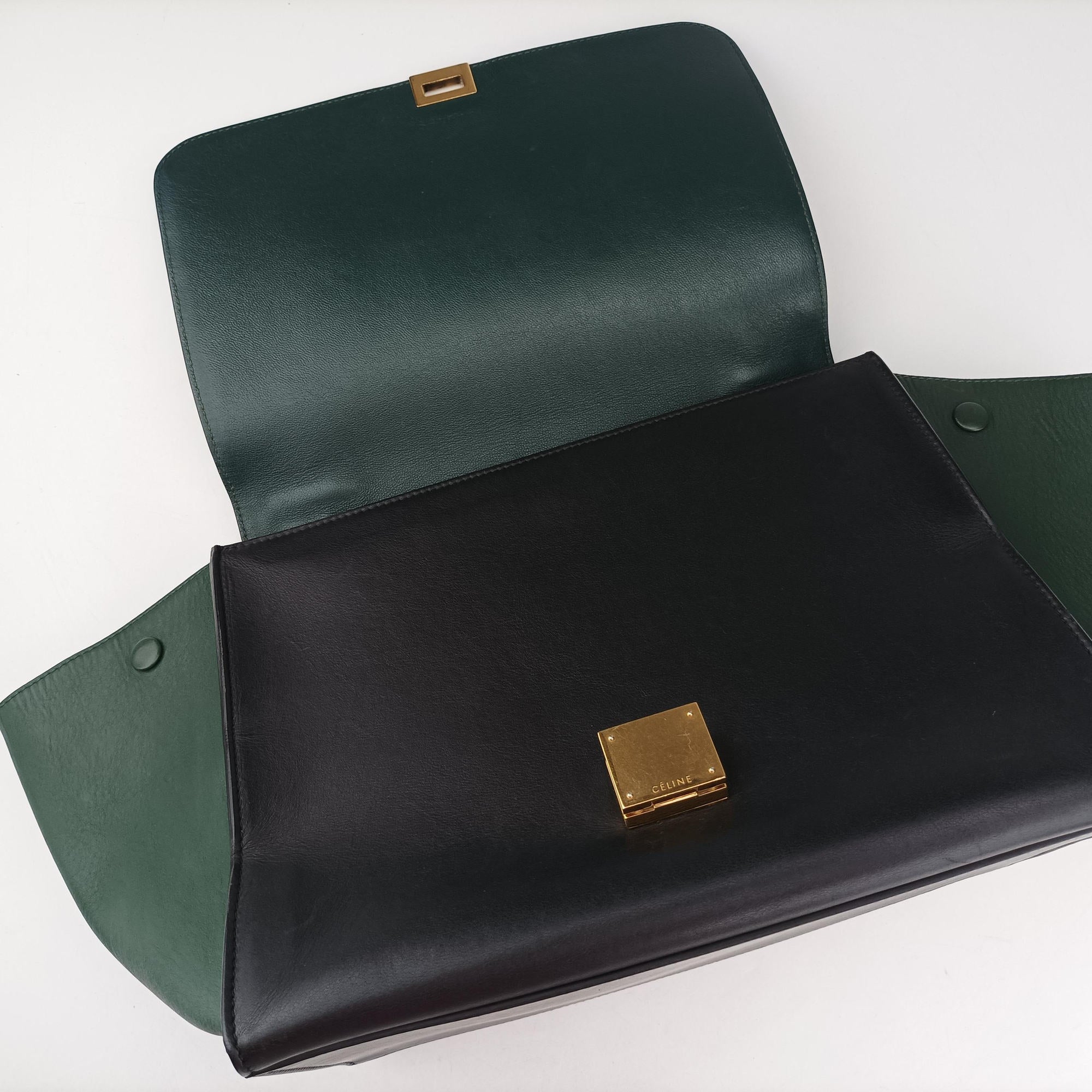 Trapeze Green×Black Leather W-VP-0136 W-MM-0173トラペーズ ミディアム グリーン×ブラック レザー W-VP-0136 W-MM-0173
