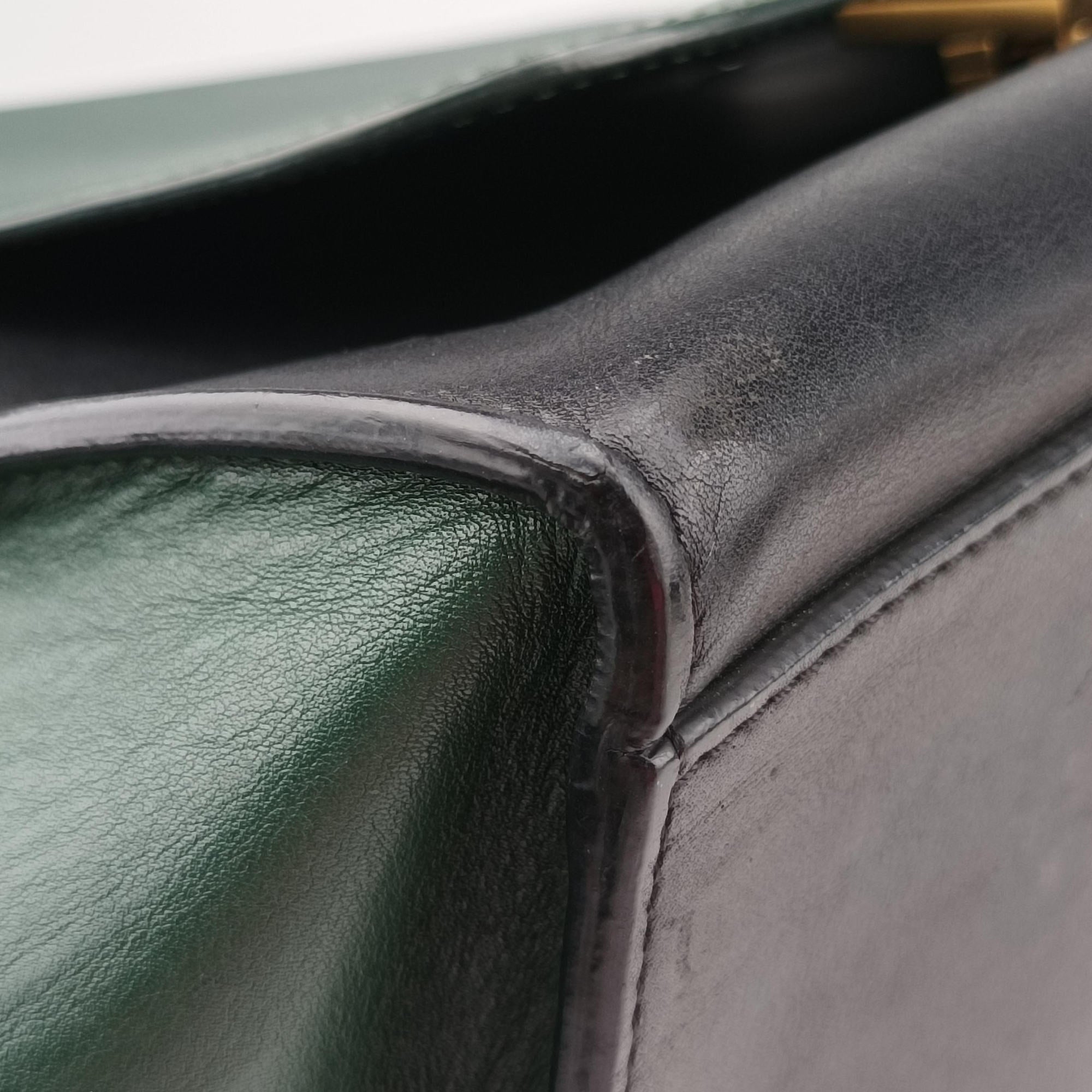 Trapeze Green×Black Leather W-VP-0136 W-MM-0173トラペーズ ミディアム グリーン×ブラック レザー W-VP-0136 W-MM-0173