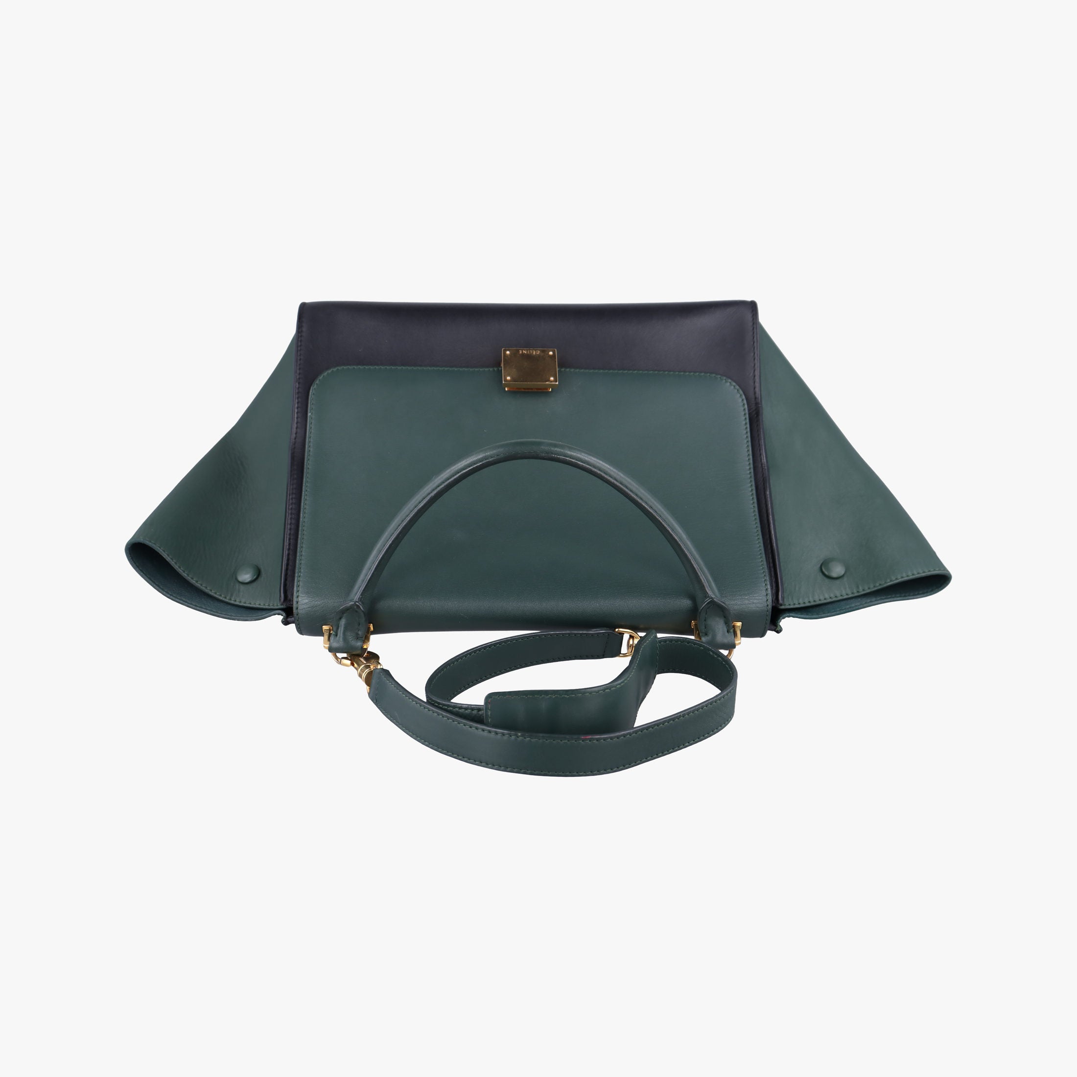Trapeze Green×Black Leather W-VP-0136 W-MM-0173トラペーズ ミディアム グリーン×ブラック レザー W-VP-0136 W-MM-0173