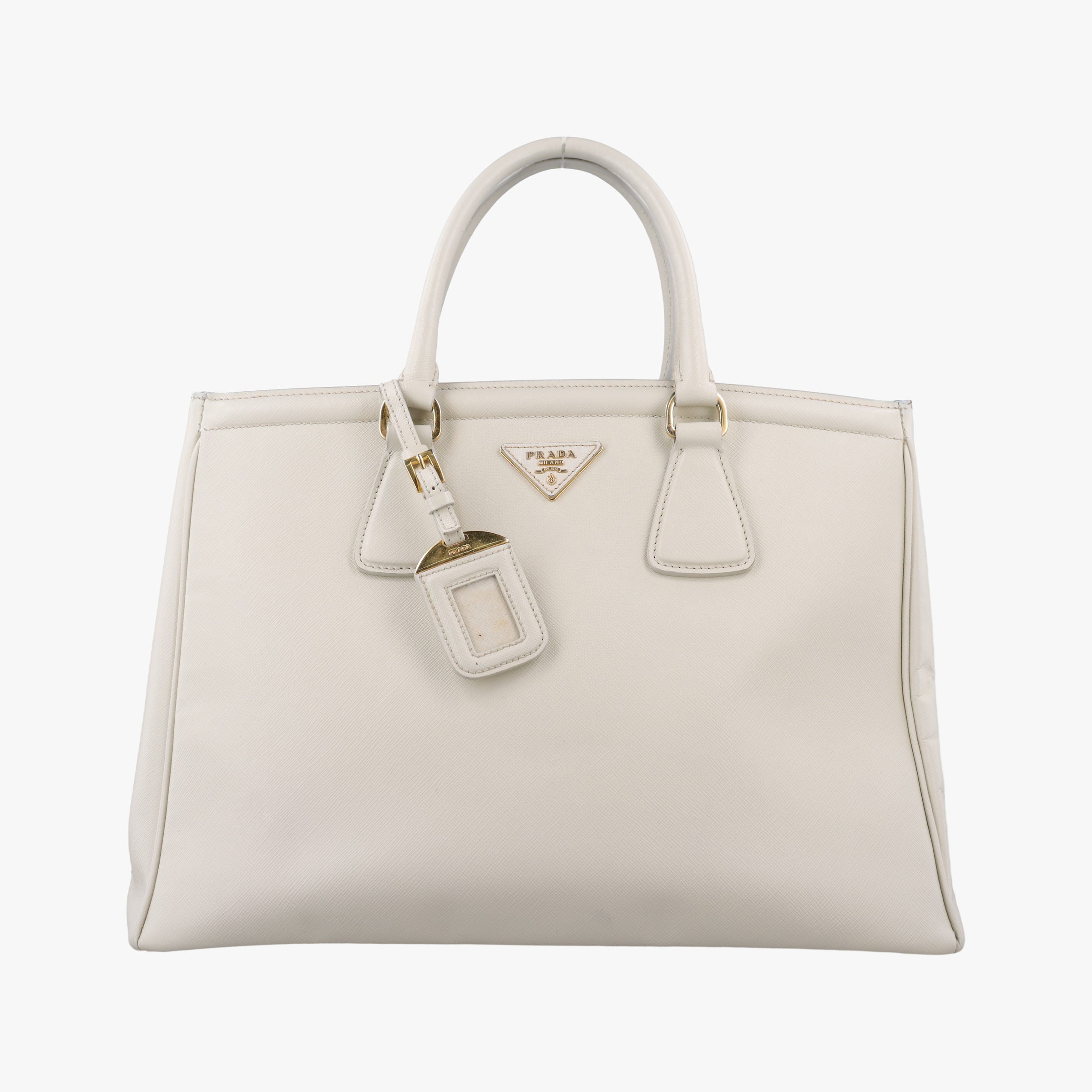 Parabole Tote White SAFFIANO Leather 25パラボラ トート ホワイト サフィアーノレザー 25