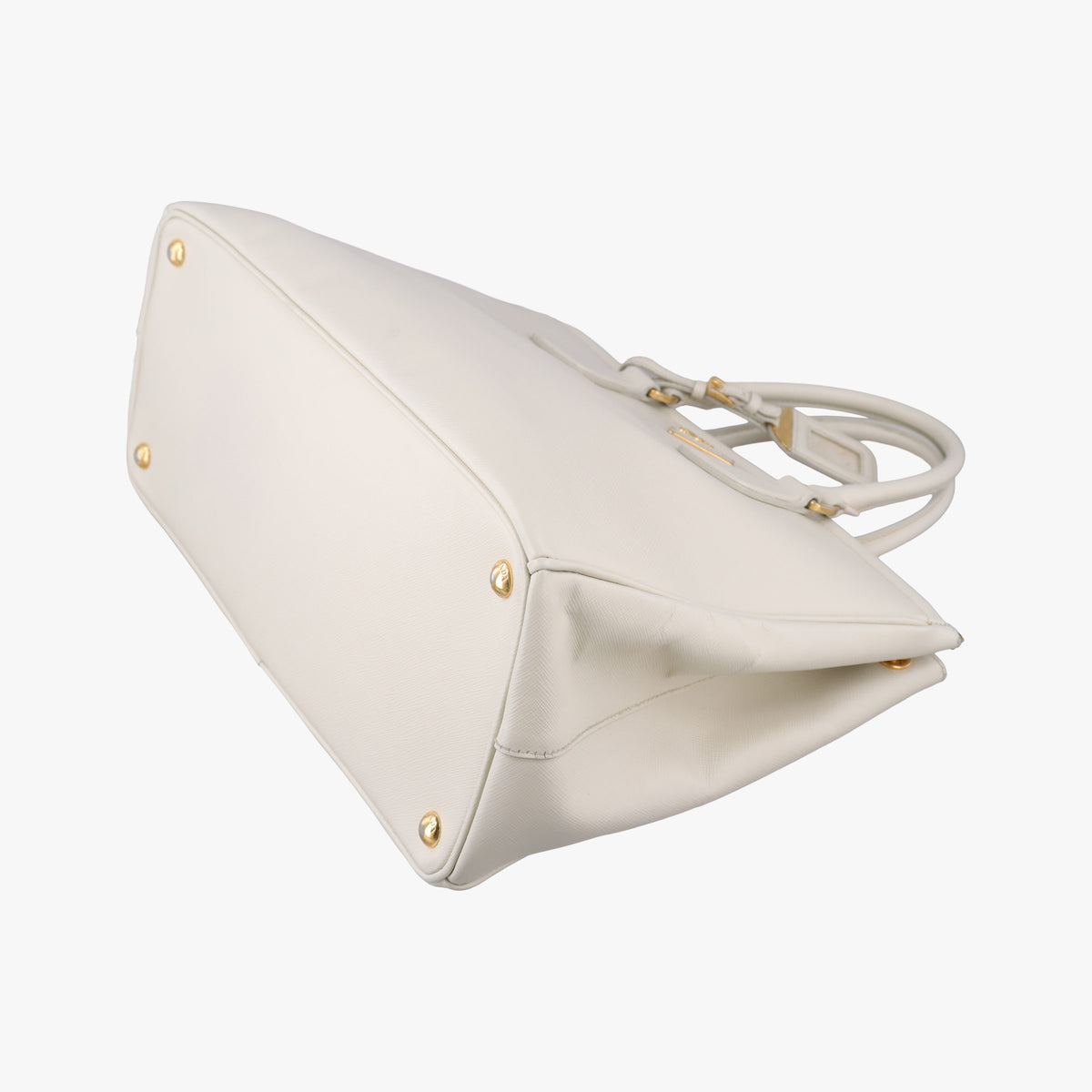 Parabole Tote White SAFFIANO Leather 25パラボラ トート ホワイト サフィアーノレザー 25