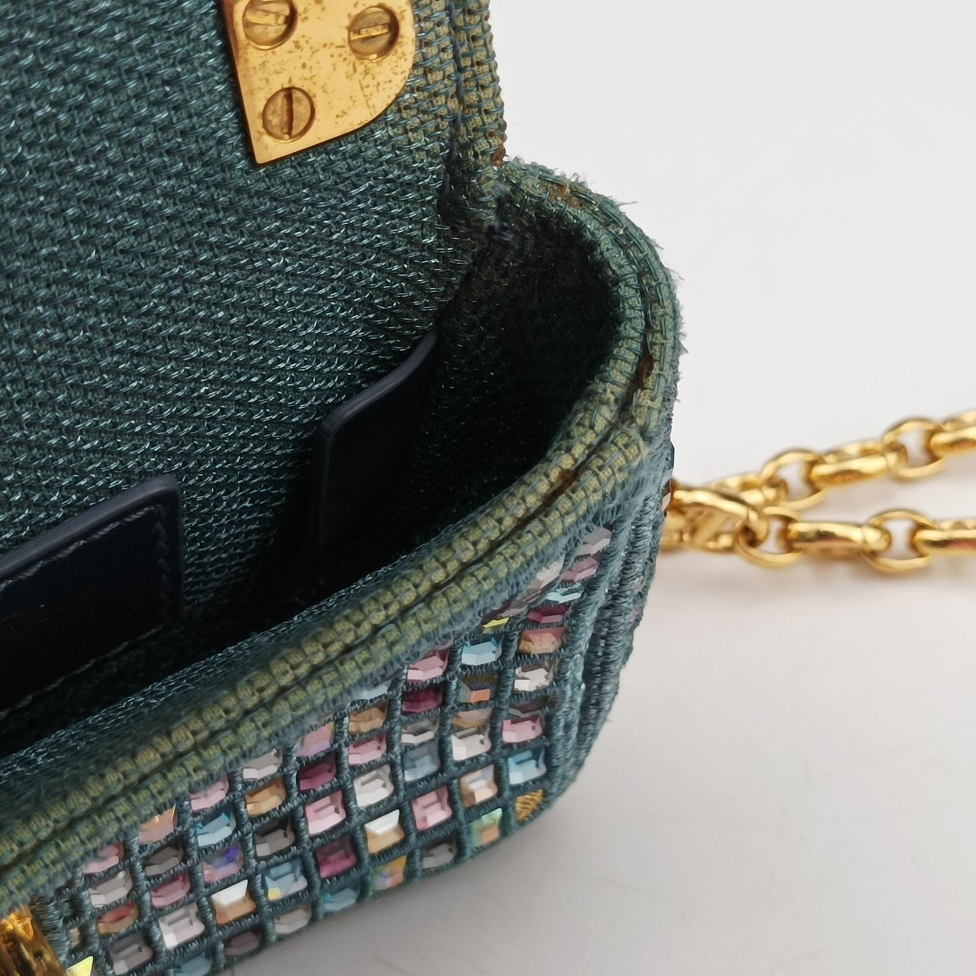 Caro Strass Micro Blue Fabric × Strass 50-MA-0252カロ ストラス刺繍 マイクロ ブルー ファブリック × ストラス 50-MA-0252