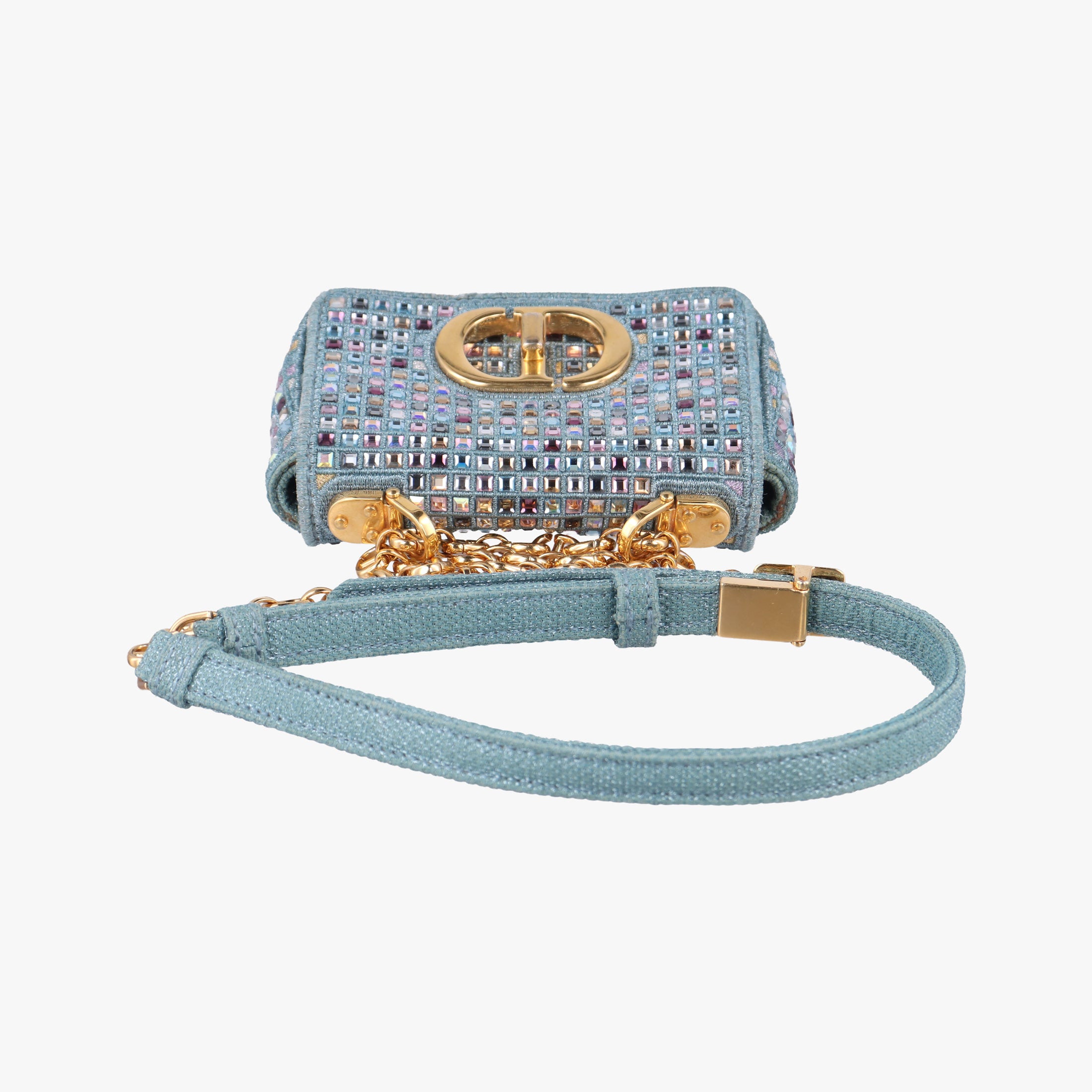 Caro Strass Micro Blue Fabric × Strass 50-MA-0252カロ ストラス刺繍 マイクロ ブルー ファブリック × ストラス 50-MA-0252