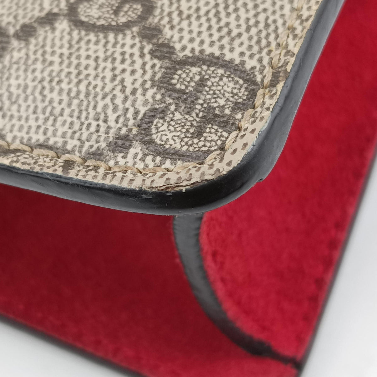 Dionysus beige×red PVC coated canvas × suede 421970 B026730067ディオニュソス ベージュ×レッド PVCコーティングキャンバス × スエード 421970 B026730067