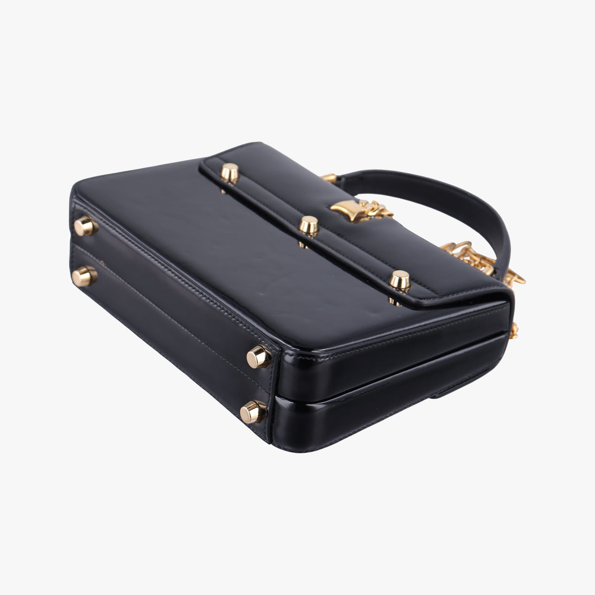 Pre-owned Gucci Sylvie Black Patent 589479 shoulderbag | stylenewstar