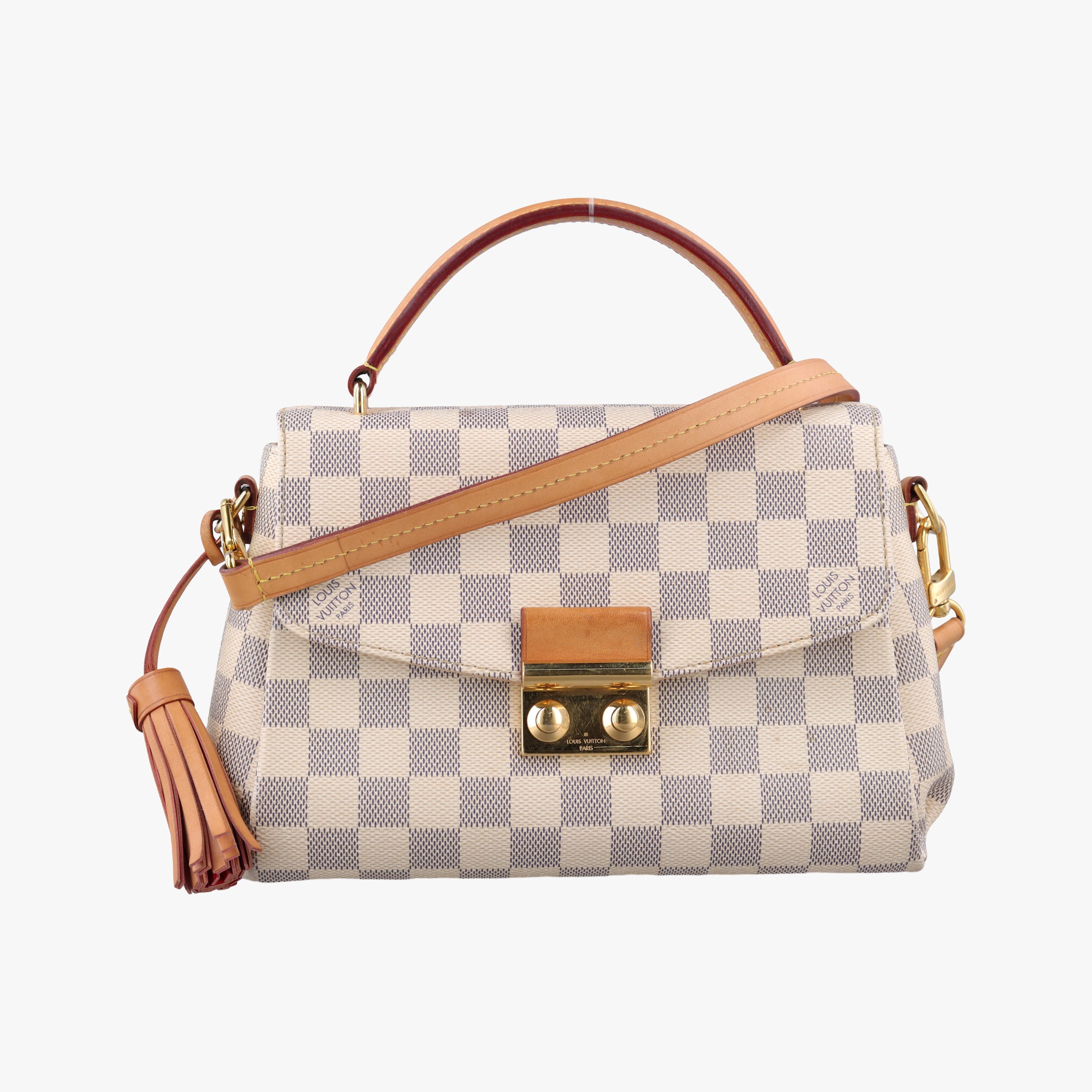 Secondhand Louis Vuitton CROISETTE Azur Damier Canvas N41581 shoulderbag | stylenewstar