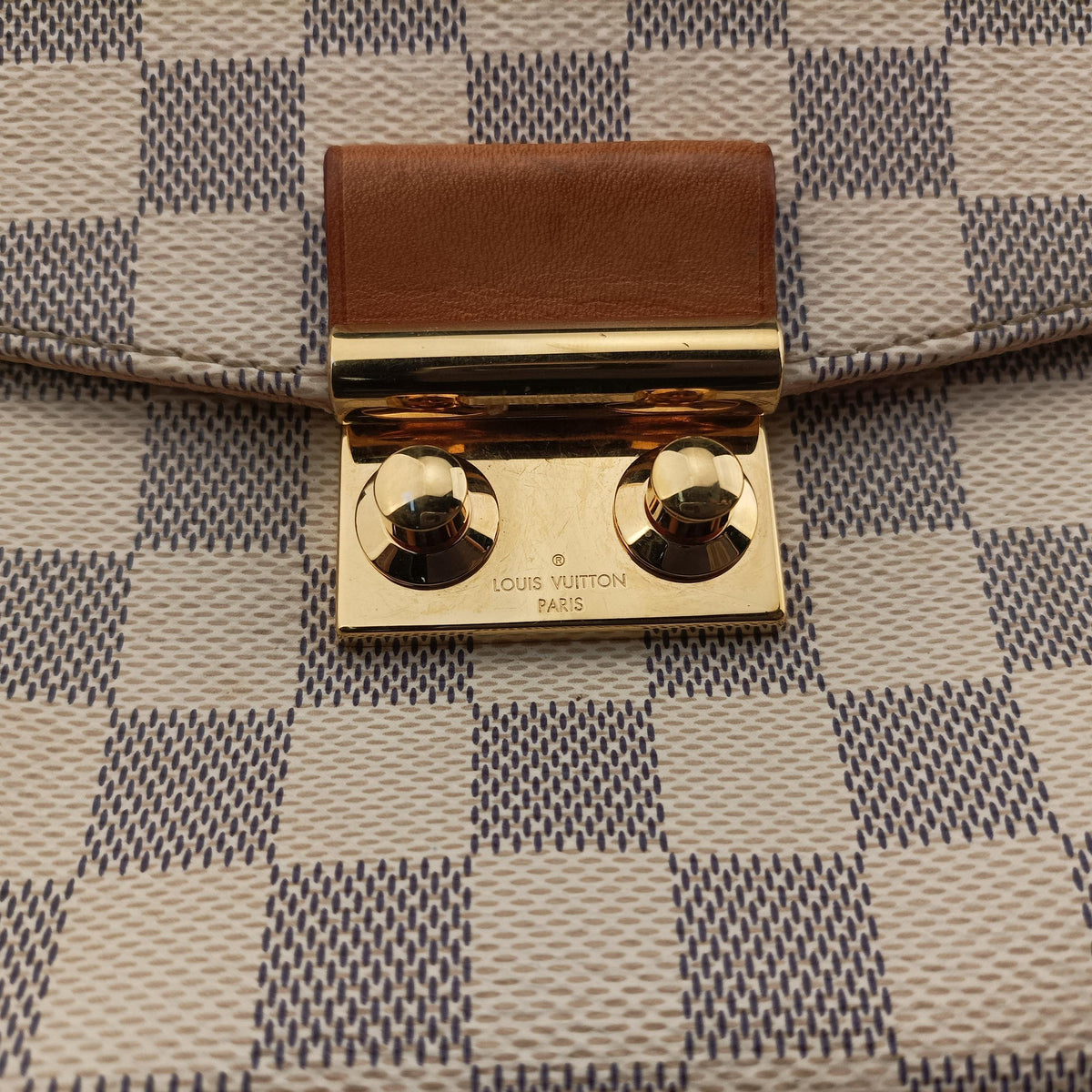 Secondhand Louis Vuitton CROISETTE Azur Damier Canvas N41581 shoulderbag | stylenewstar