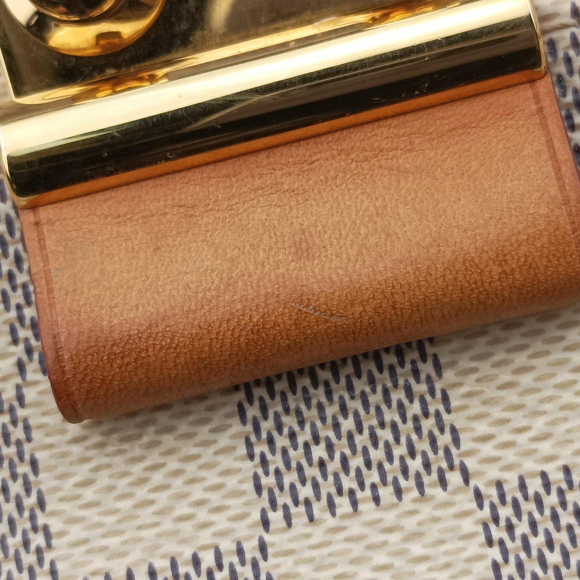 Secondhand Louis Vuitton CROISETTE Azur Damier Canvas N41581 shoulderbag | stylenewstar