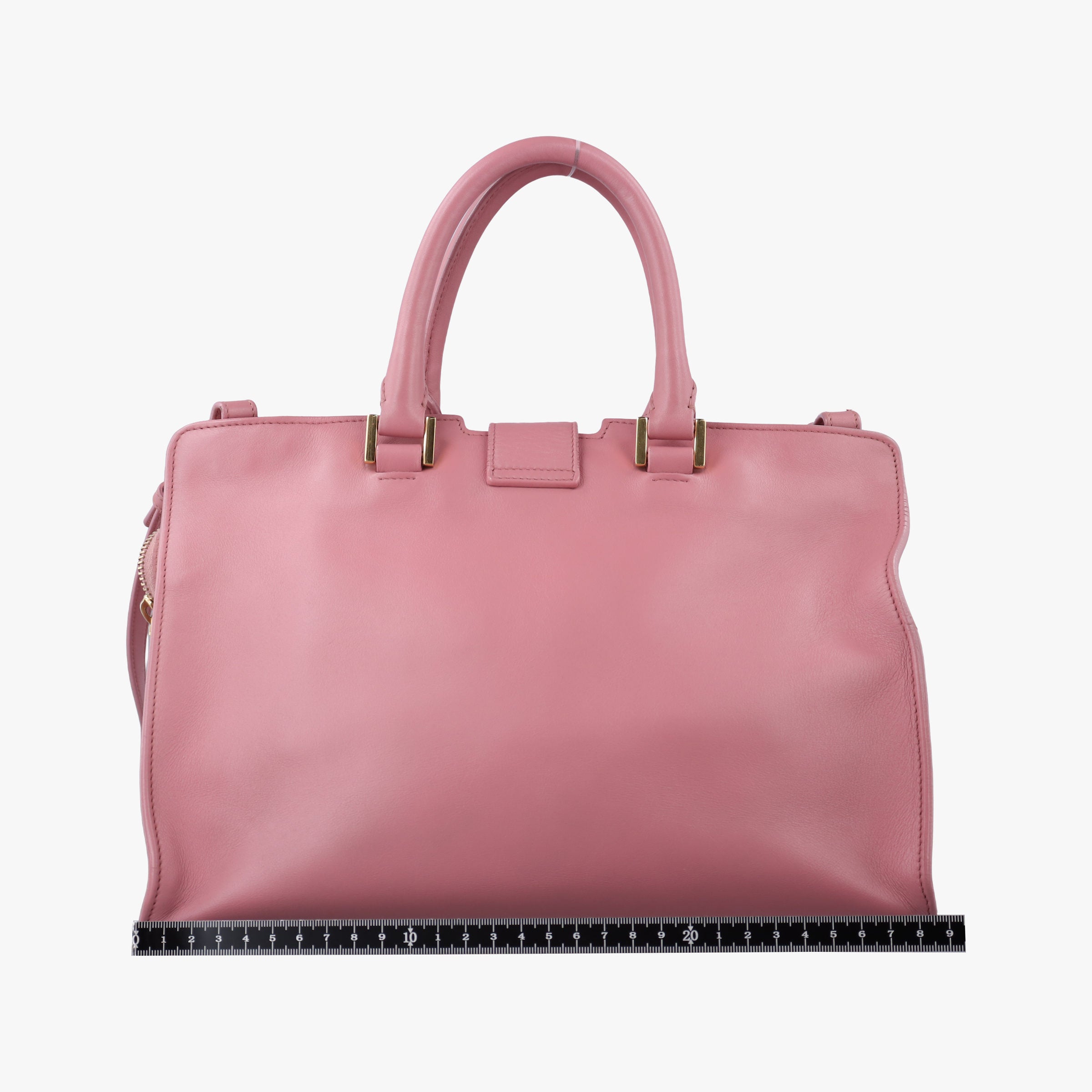 Pre-owned Yves Saint Laurent Y Ligne Petit Cabas Pink Leather 311210 shoulderbag | stylenewstar