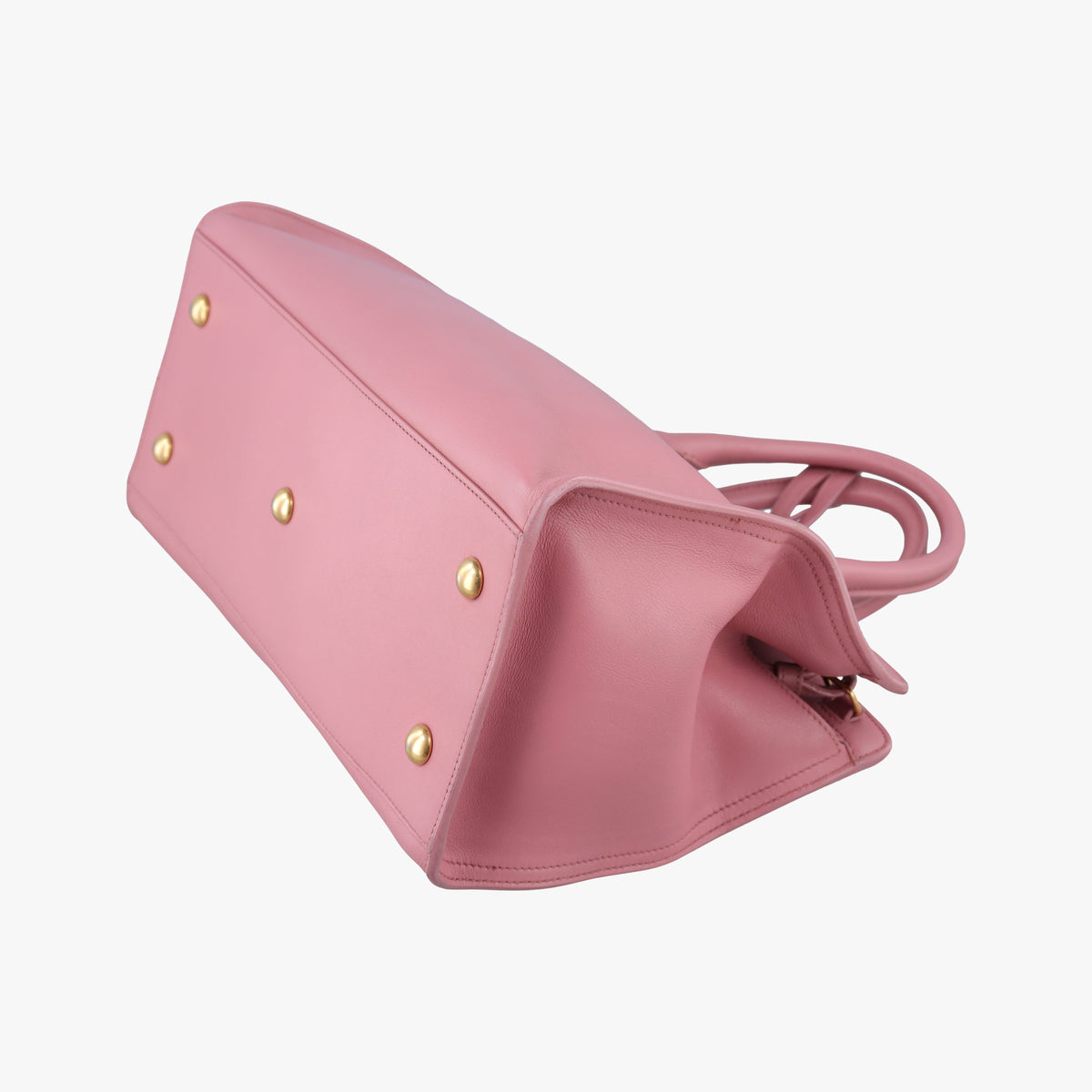 Pre-owned Yves Saint Laurent Y Ligne Petit Cabas Pink Leather 311210 shoulderbag | stylenewstar
