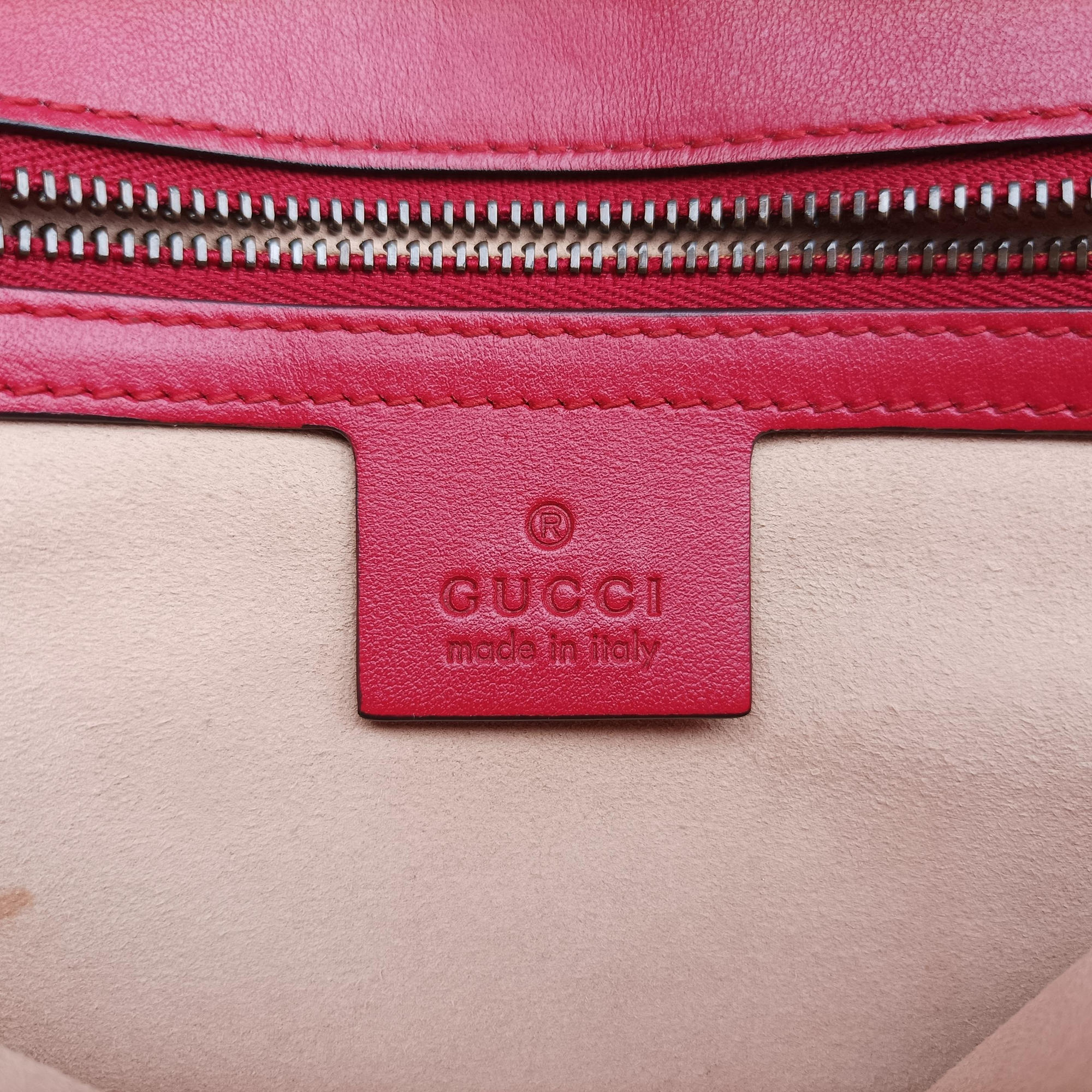 Vintage Gucci GG Marmont Red Leather 443497 shoulderbag | stylenewstar