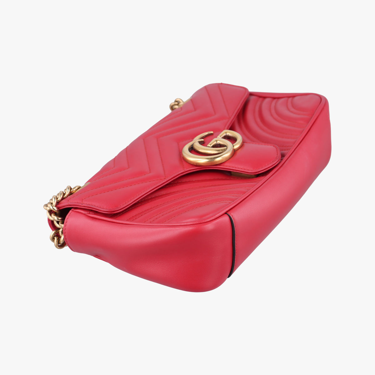 Vintage Gucci GG Marmont Red Leather 443497 shoulderbag | stylenewstar