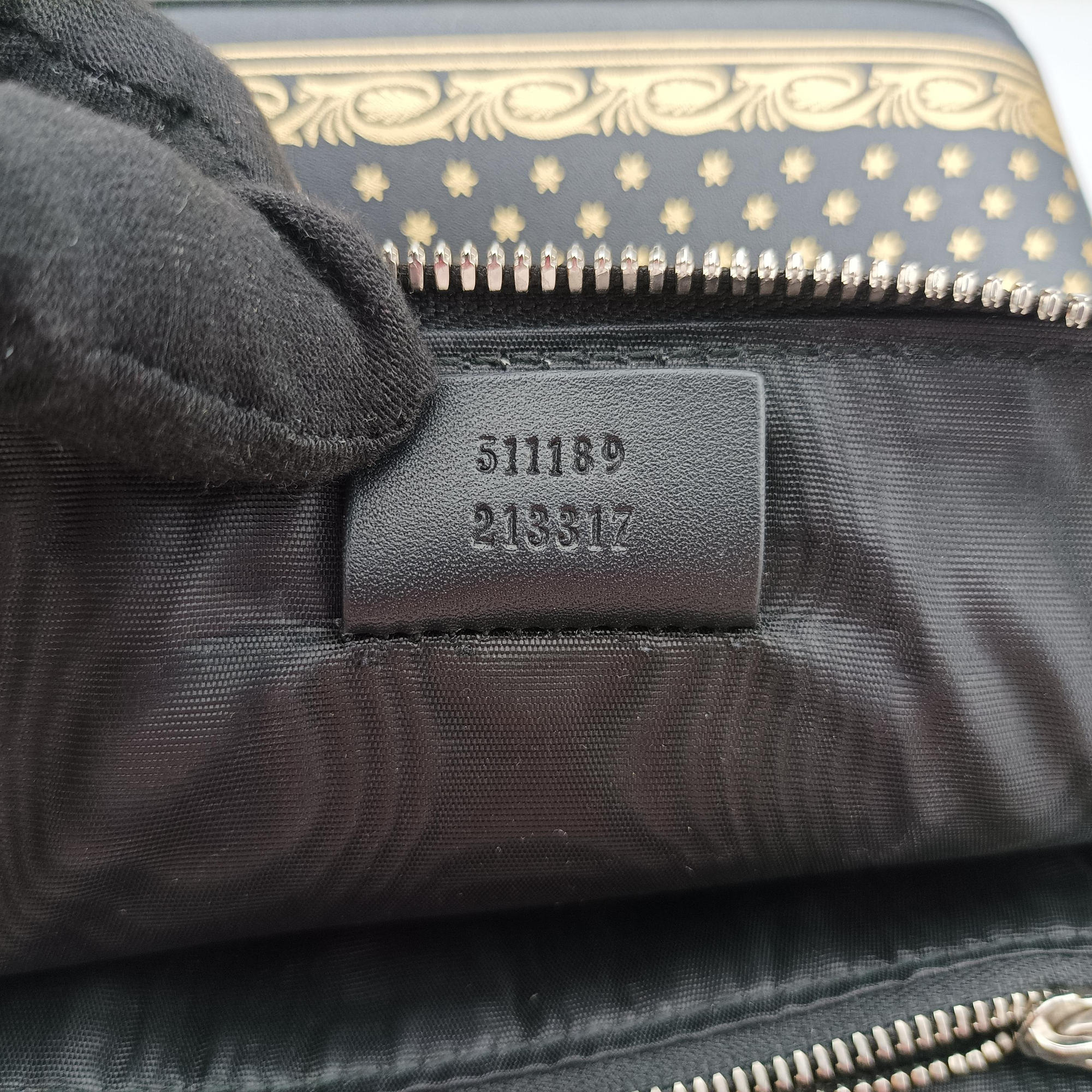 SEGA collaboration GUCCY print Black Leather 511189 G023947496セガ コラボ GUCCYプリント ブラック レザー 511189 G023947496
