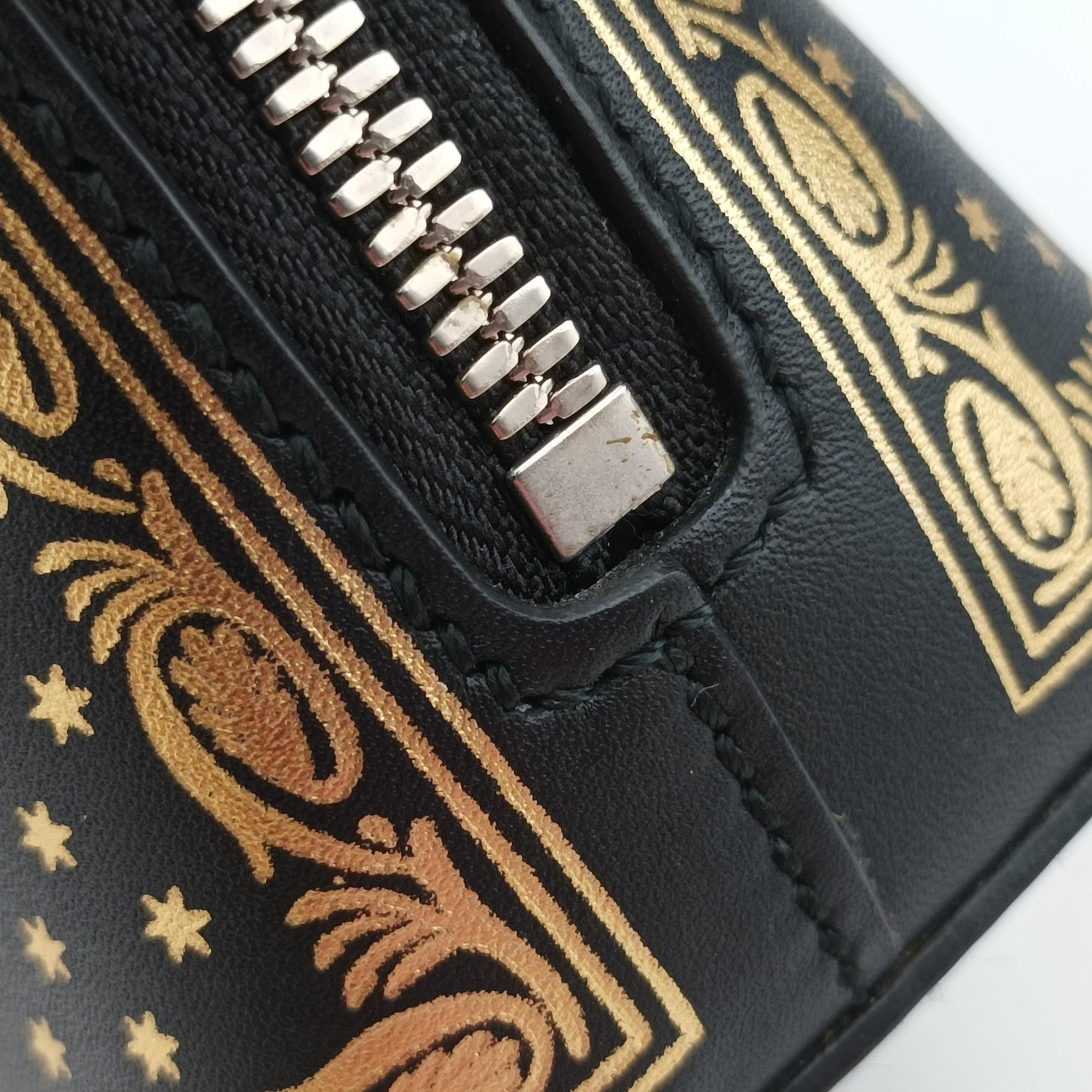 SEGA collaboration GUCCY print Black Leather 511189 G023947496セガ コラボ GUCCYプリント ブラック レザー 511189 G023947496