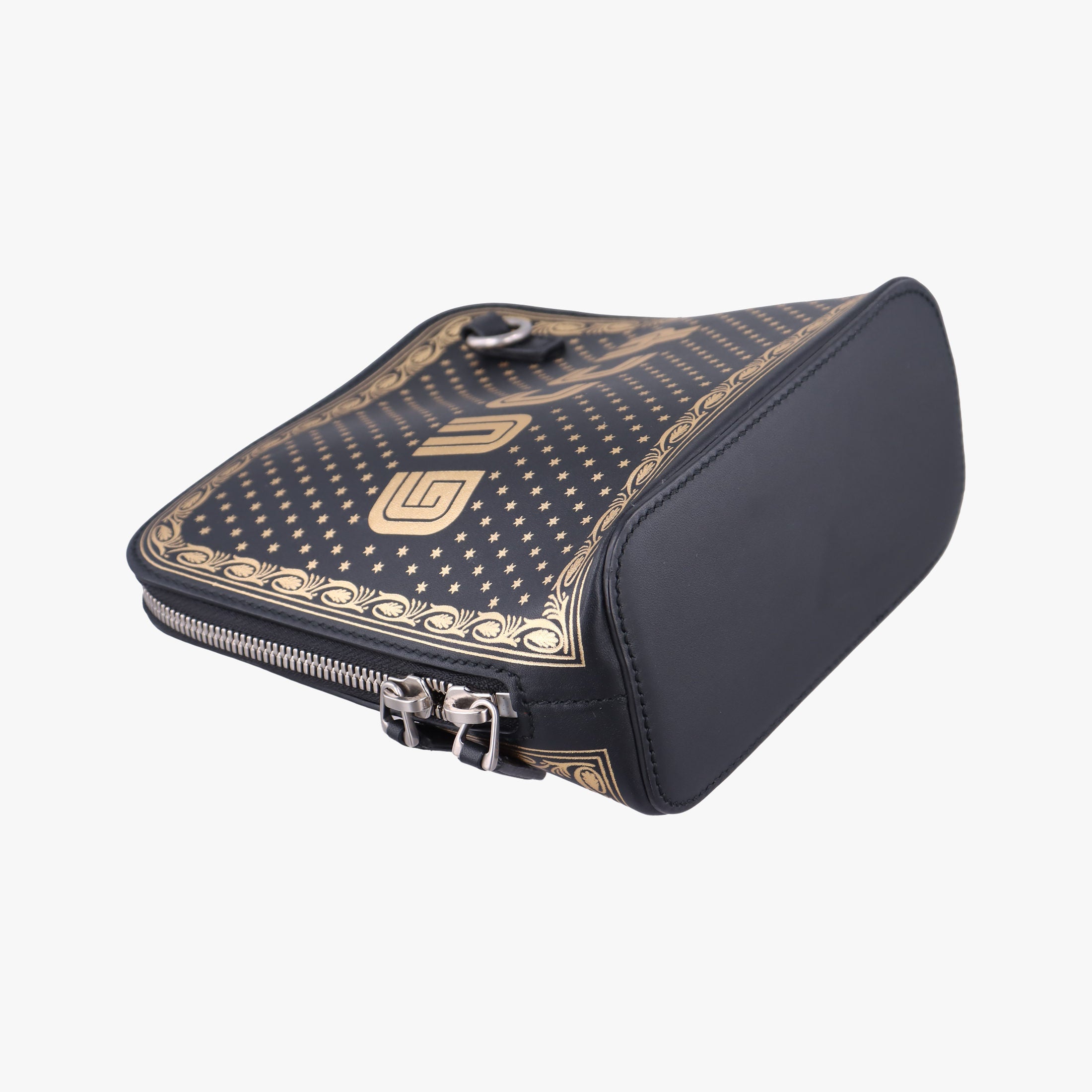 SEGA collaboration GUCCY print Black Leather 511189 G023947496セガ コラボ GUCCYプリント ブラック レザー 511189 G023947496