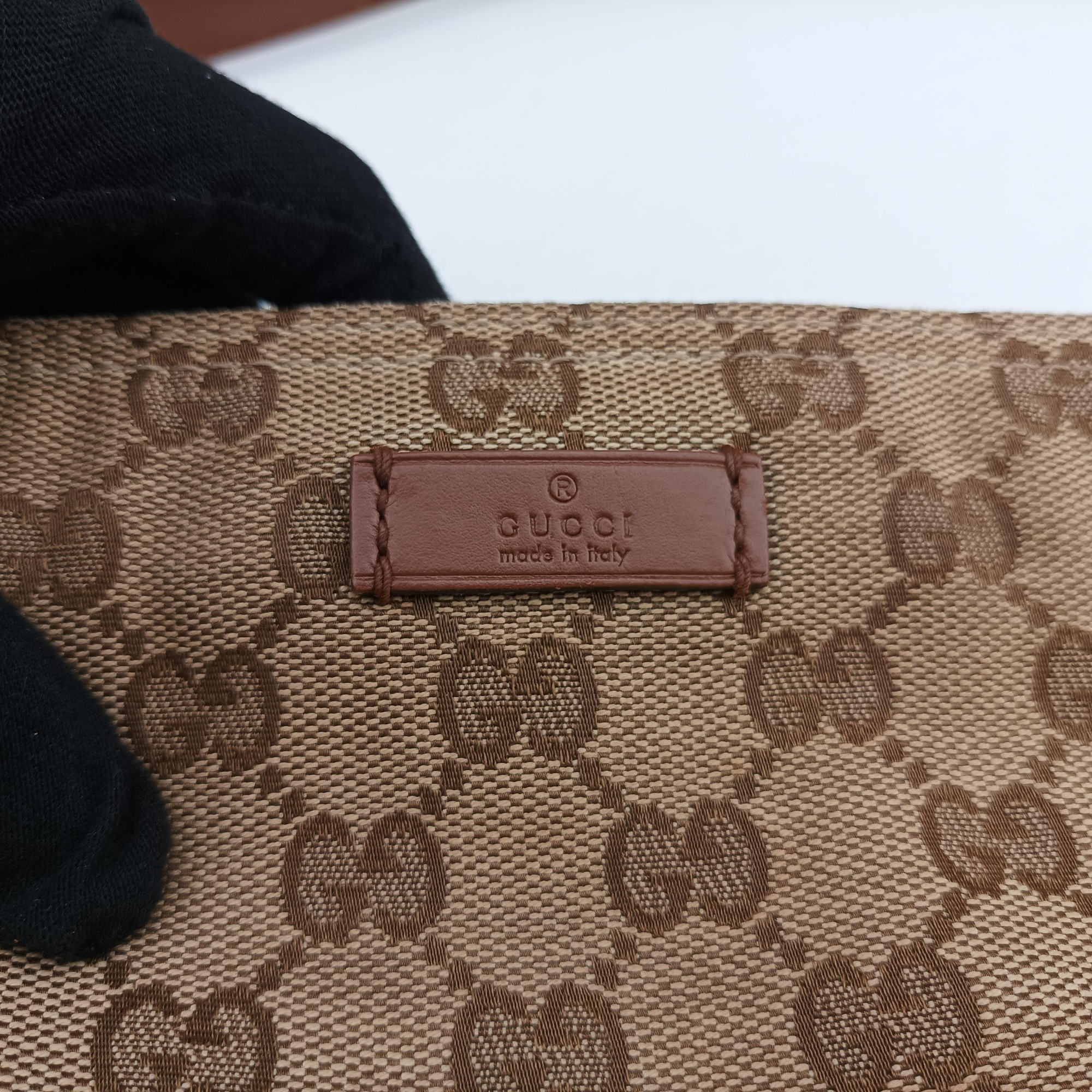 GG Canvas Camel Canvas×Leather 337598 B015701547GGキャンバス キャメル キャンバス×レザー 337598 B015701547